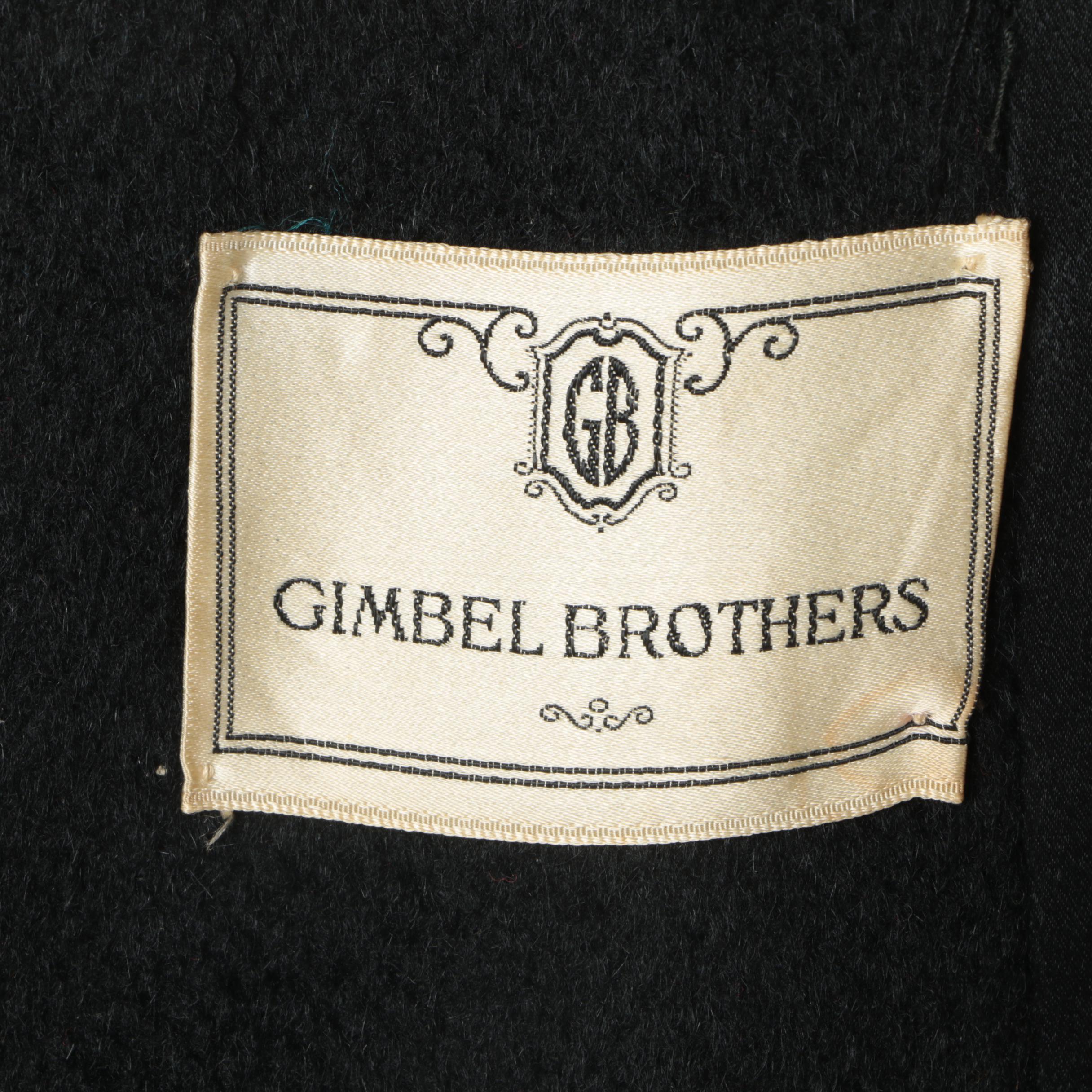 Women's Vintage Gimbel Brothers and Townley Overcoats with Fur Collars