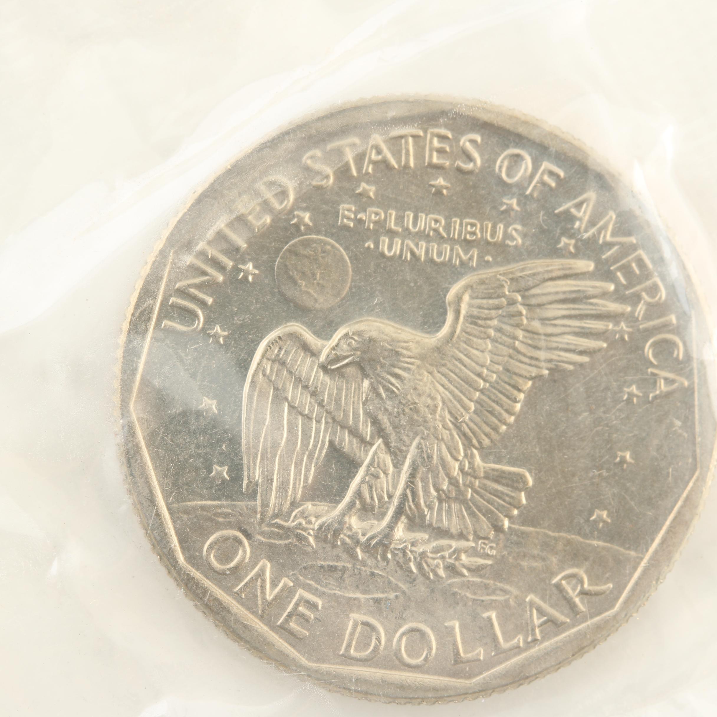 Group of Thirteen JFK Half Dollars and Three Susan B. Anthony Dollars