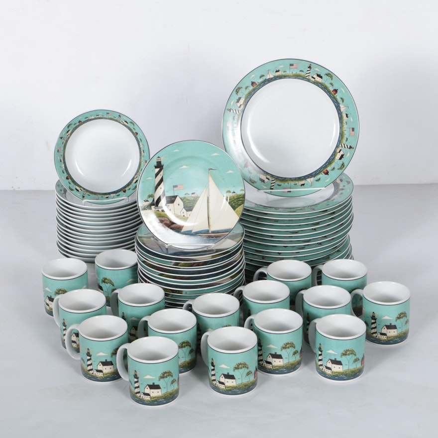 Sakura "Coastal Breeze" Ceramic Dinnerware