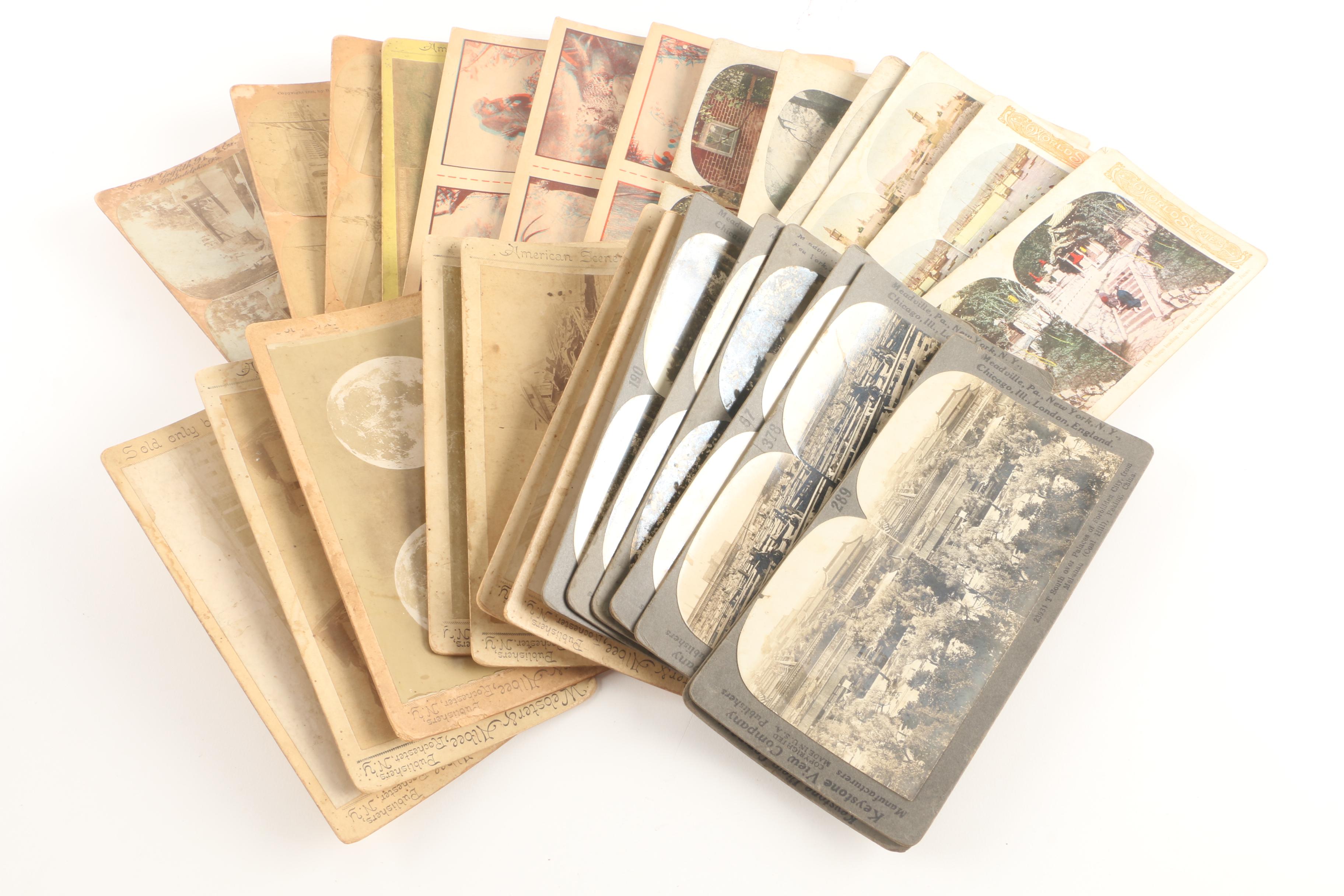 Stereoscope with Stereo Cards