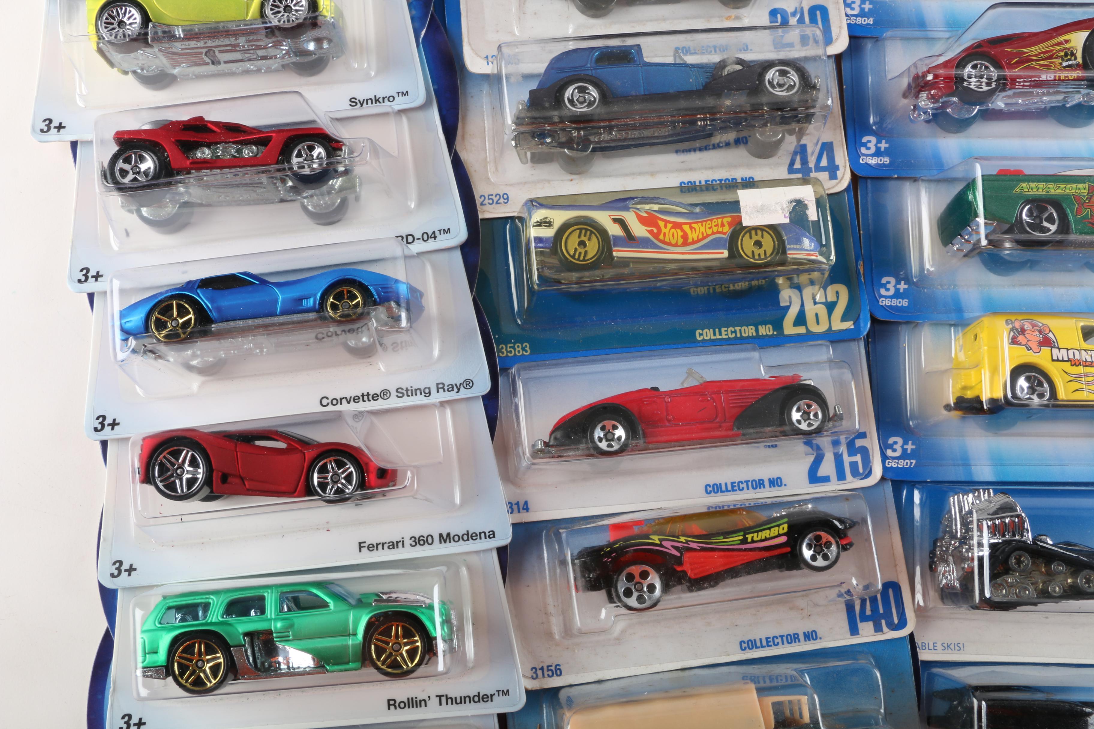 Hot Wheels Die-Cast Vehicles Including "Torpedoes" and "Holiday Hotrods"