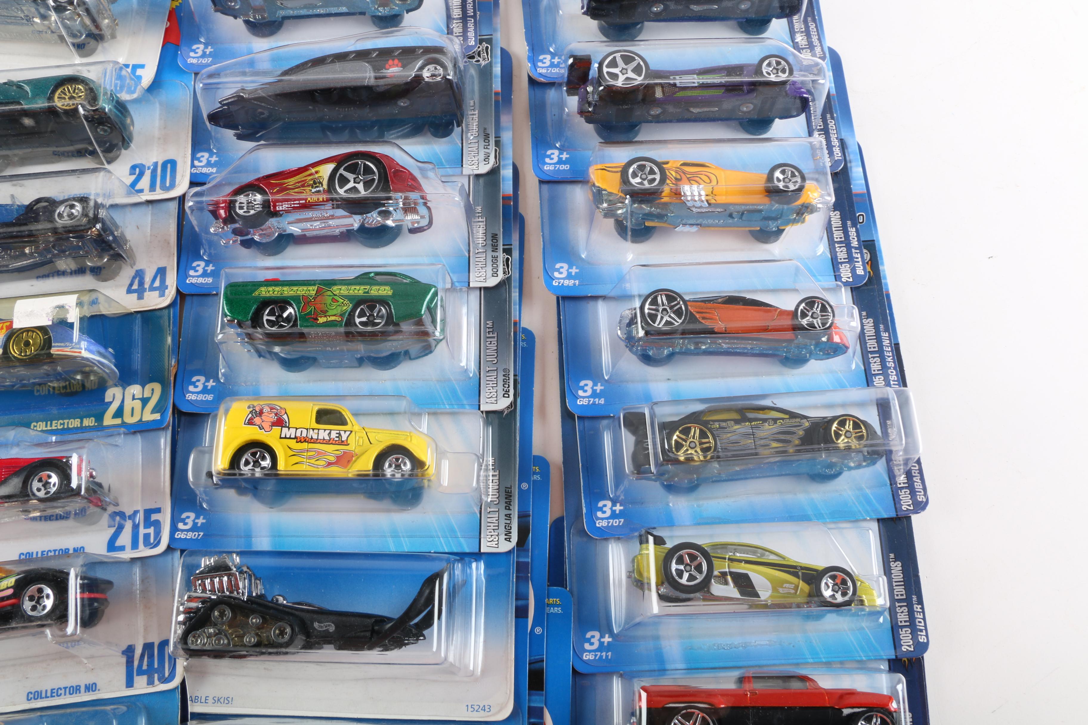 Hot Wheels Die-Cast Vehicles Including "Torpedoes" and "Holiday Hotrods"