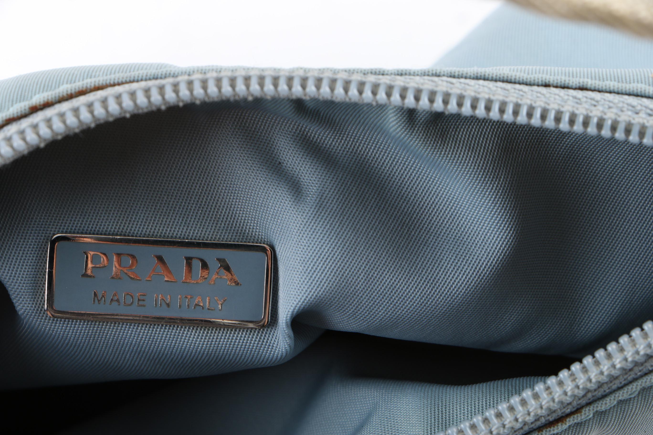 Burberry London “Nova Check” Tote Bag and Prada Nylon Handbag