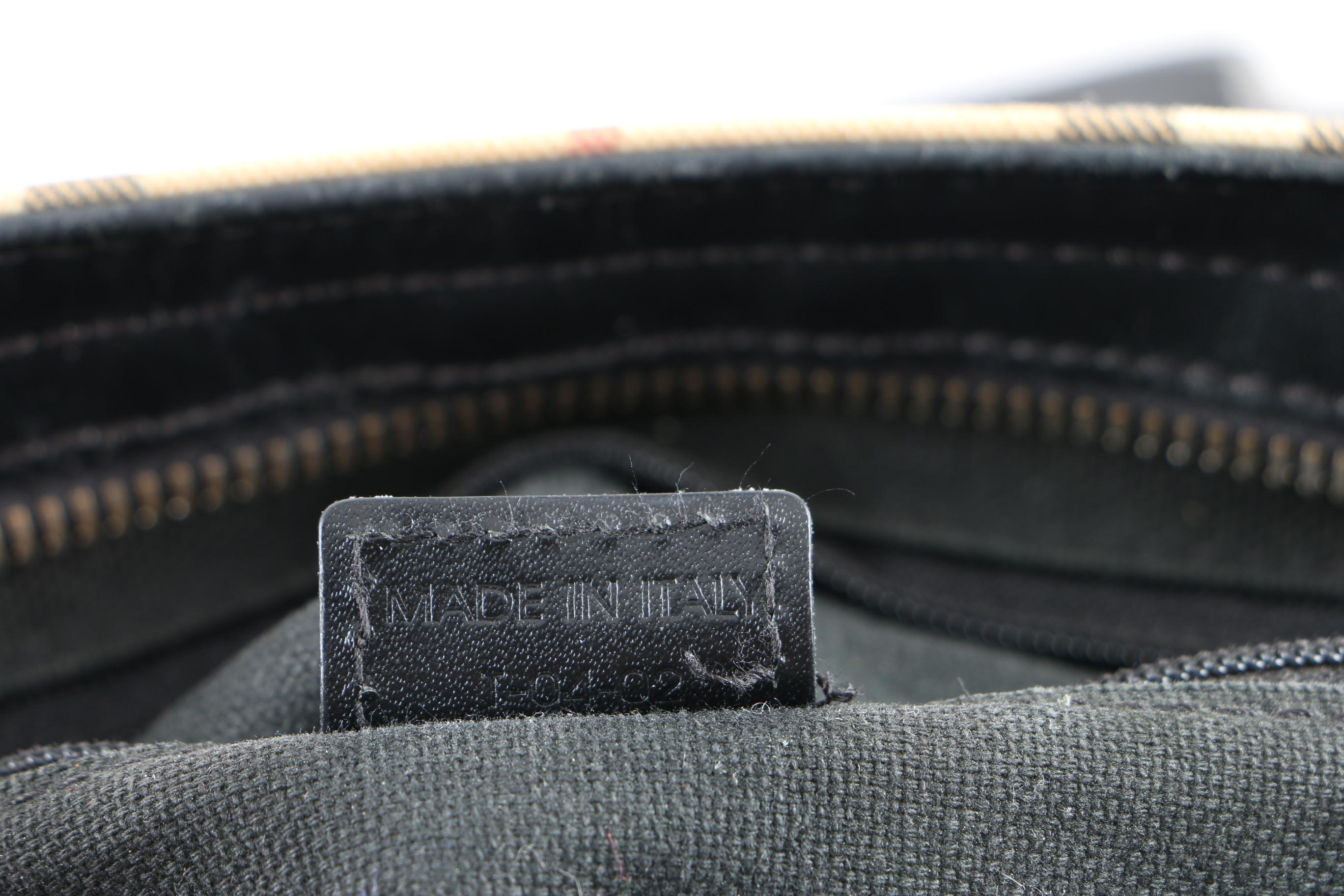 Burberry London “Nova Check” Tote Bag and Prada Nylon Handbag