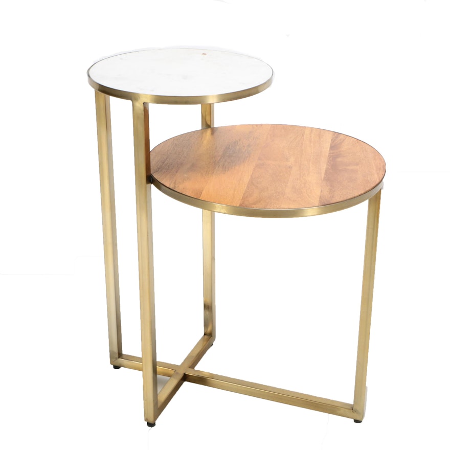 Vintage Two-Tier Accent Table