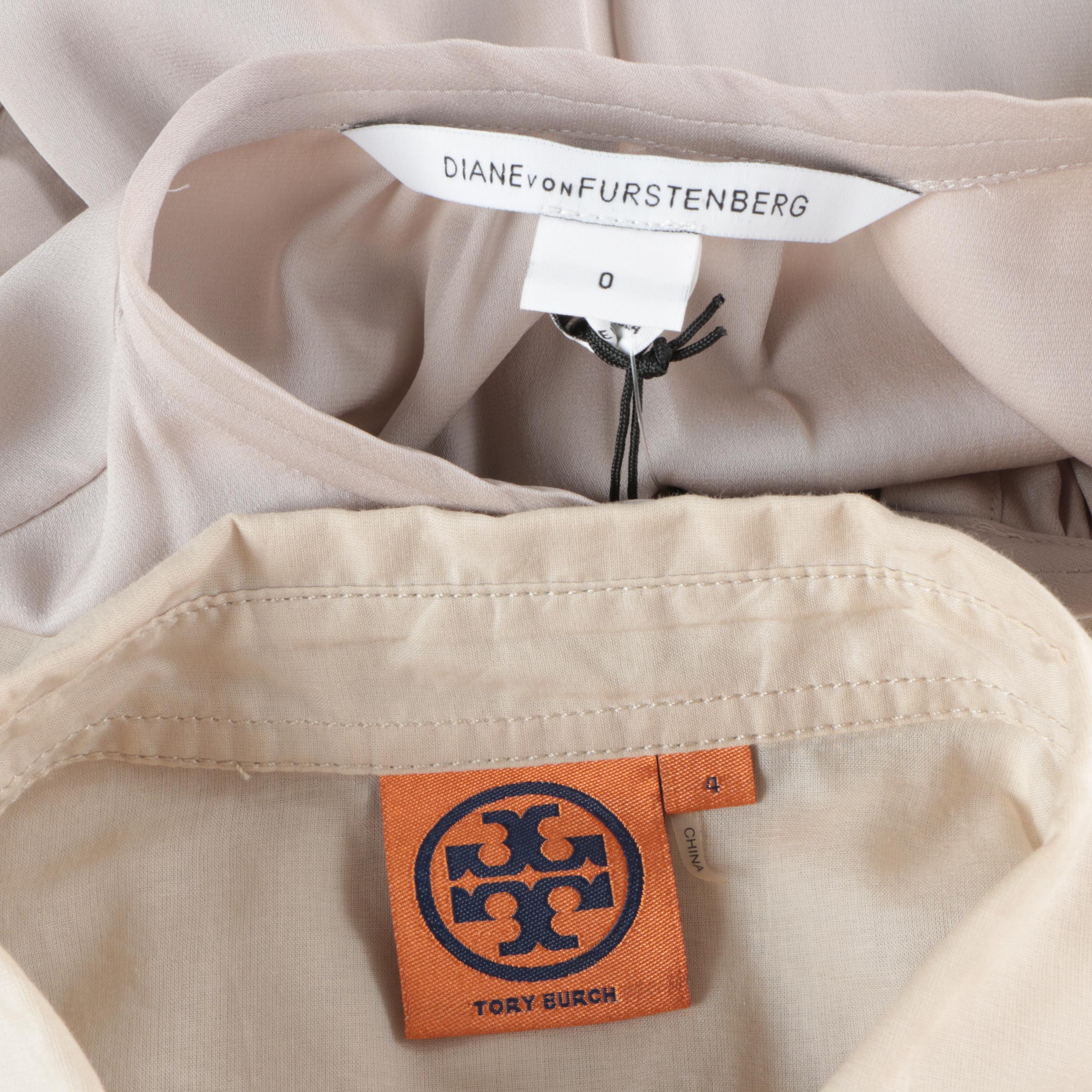 Women's Diane von Furstenburg and Tory Burch Tops