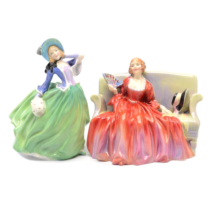 Royal Doulton "Sweet & Twenty" and "Autumn Breezes" Figurines