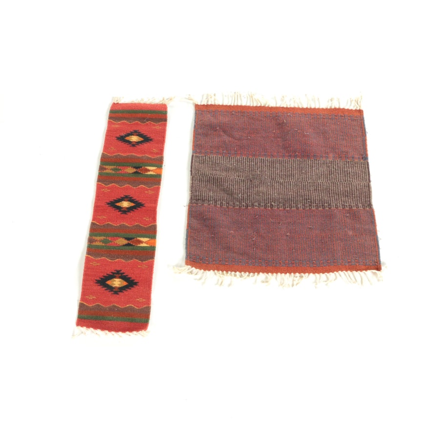 Handwoven Mexican Wool Accent Rugs