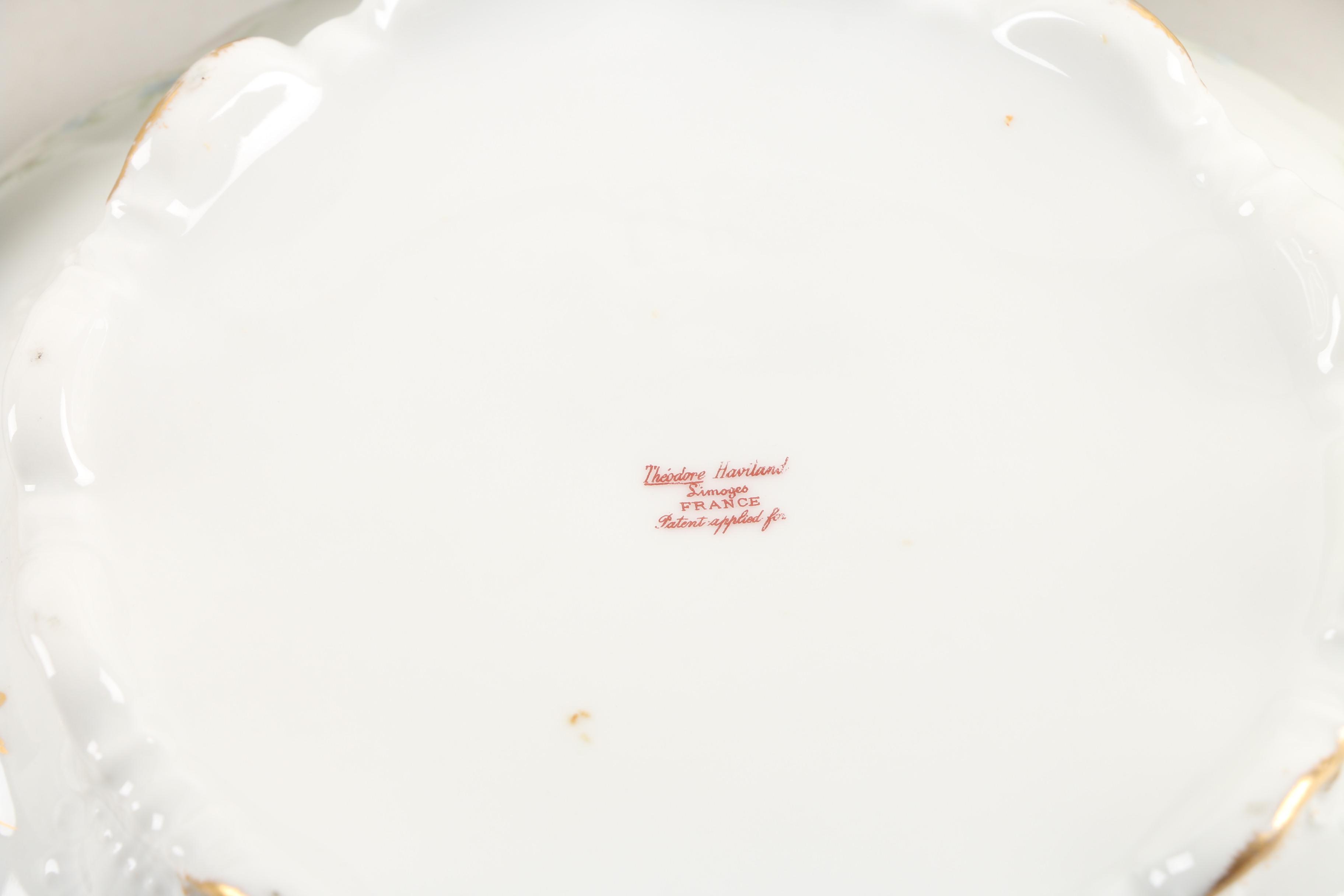 Antique Theodore Haviland Limoges "Rosanne" Porcelain Dinnerware Circa 1903