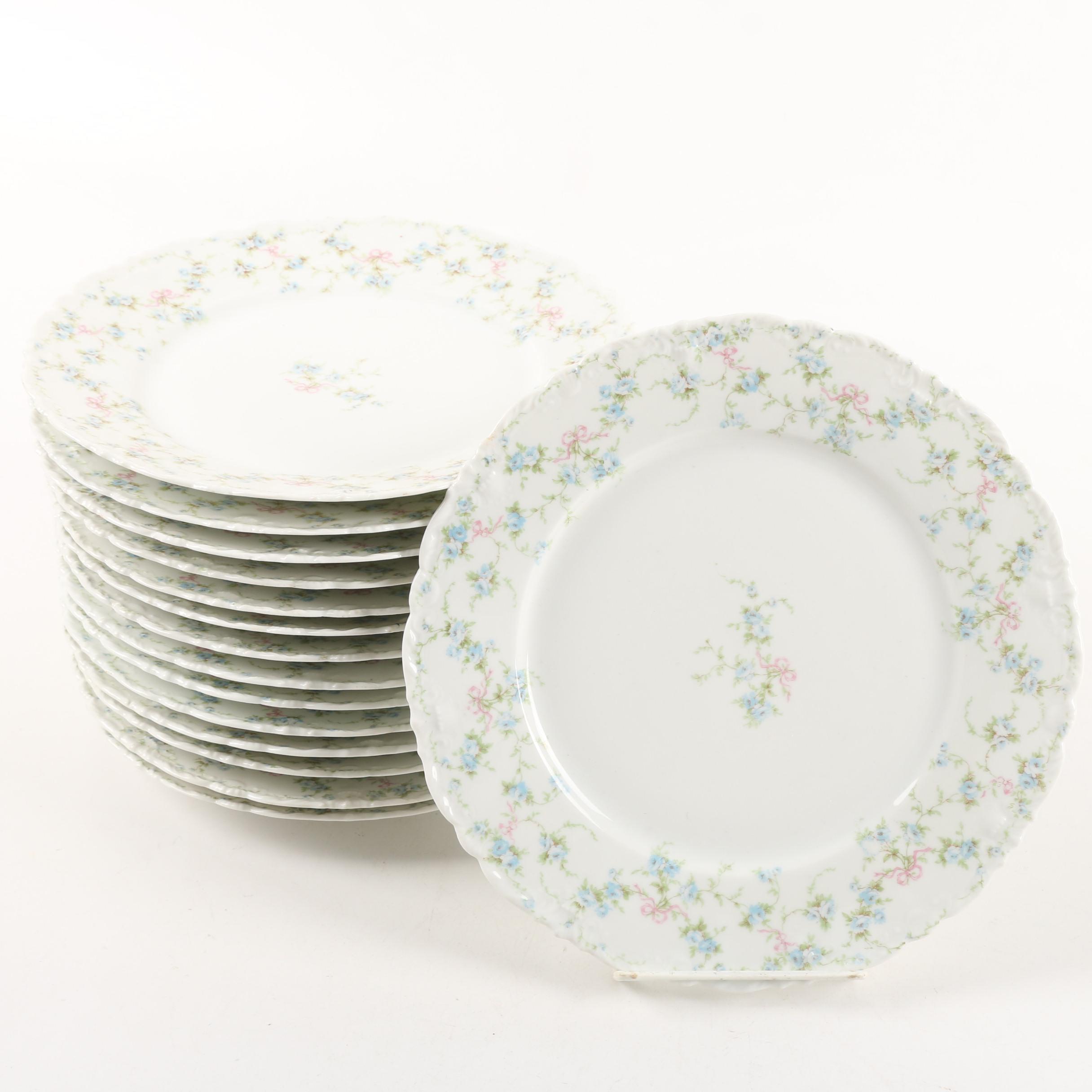Antique Theodore Haviland Limoges "Rosanne" Porcelain Dinnerware Circa 1903