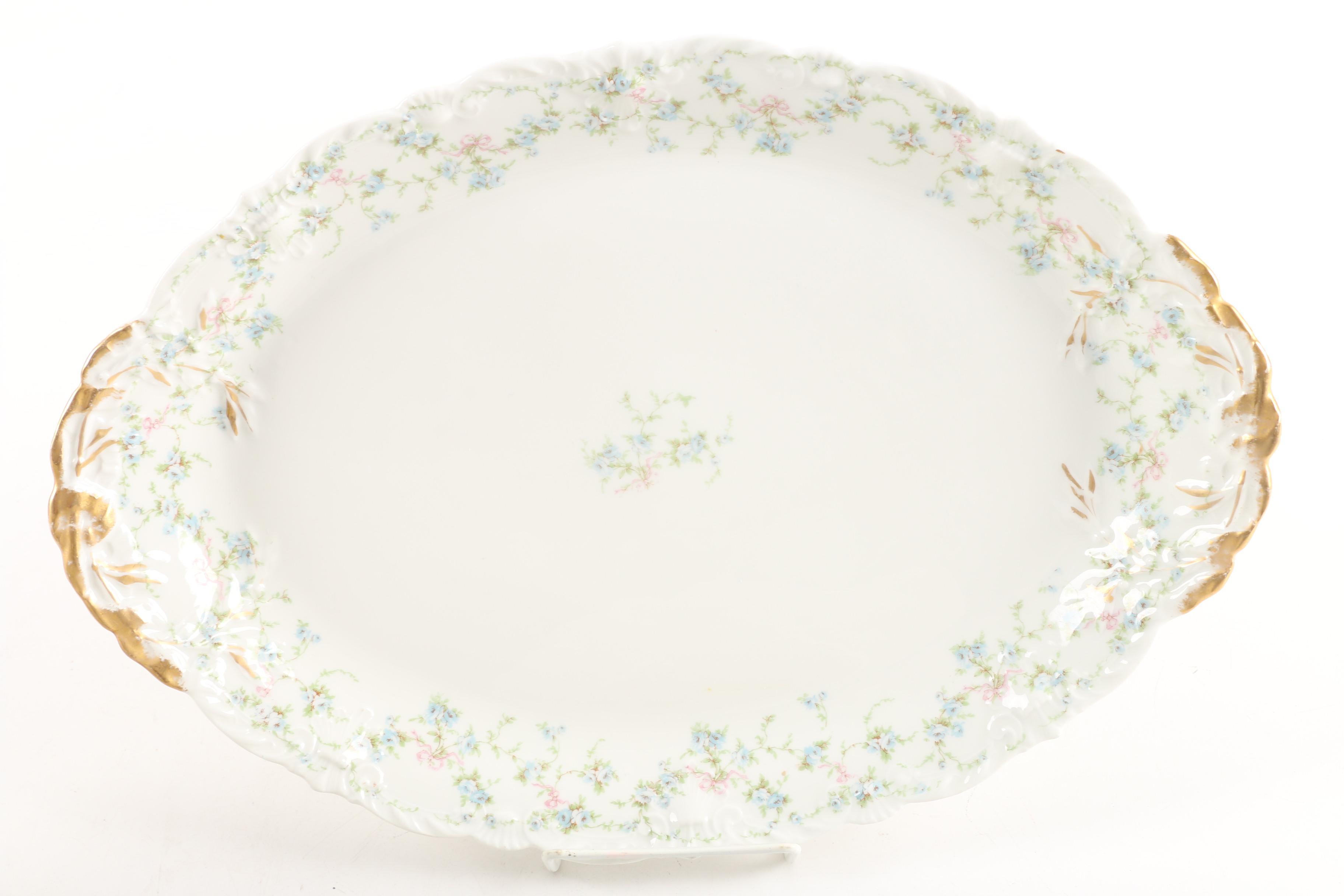 Antique Theodore Haviland Limoges "Rosanne" Porcelain Dinnerware Circa 1903