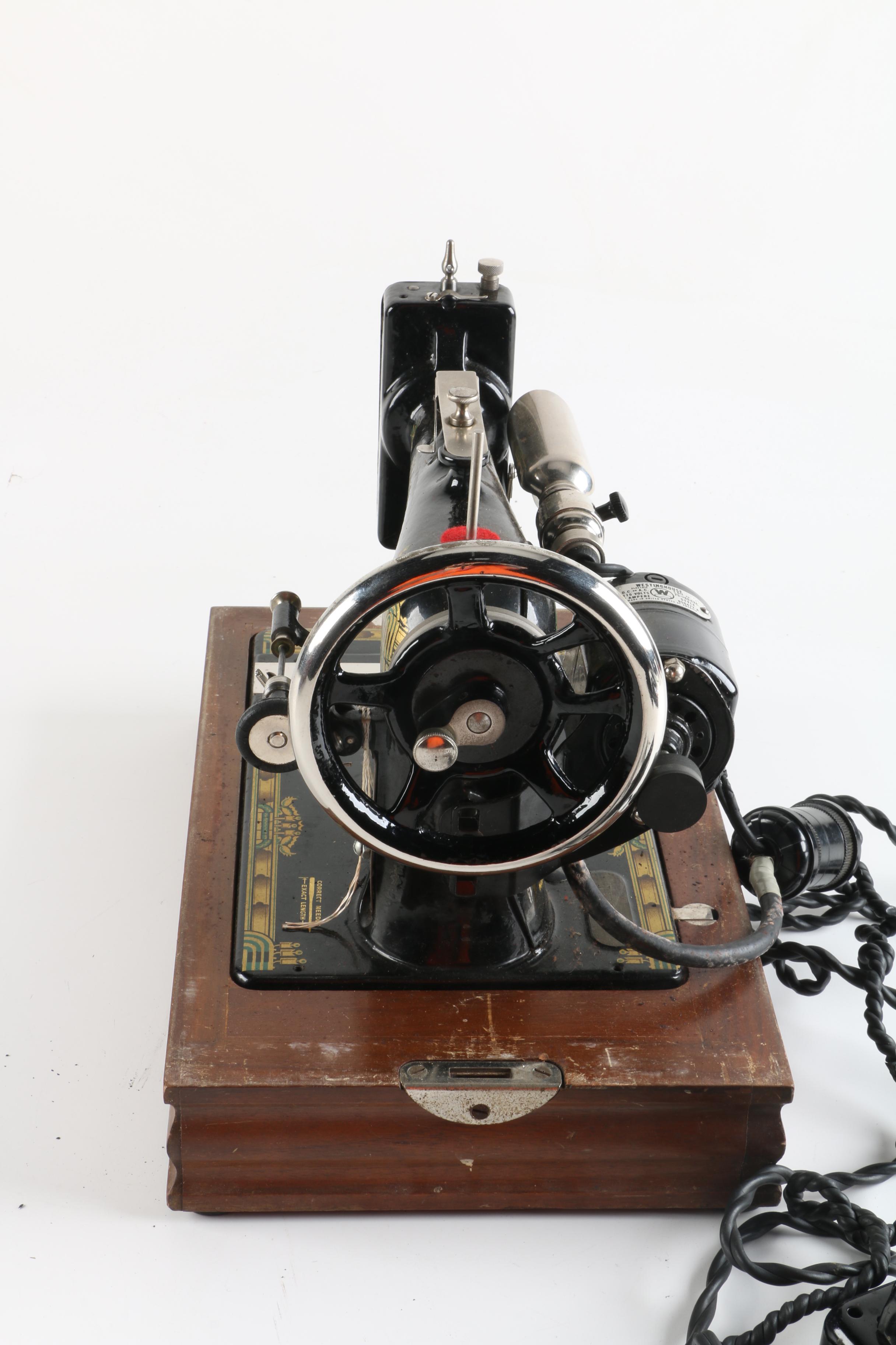 Vintage Westinghouse Whippet Portable Electric Sewing Machine