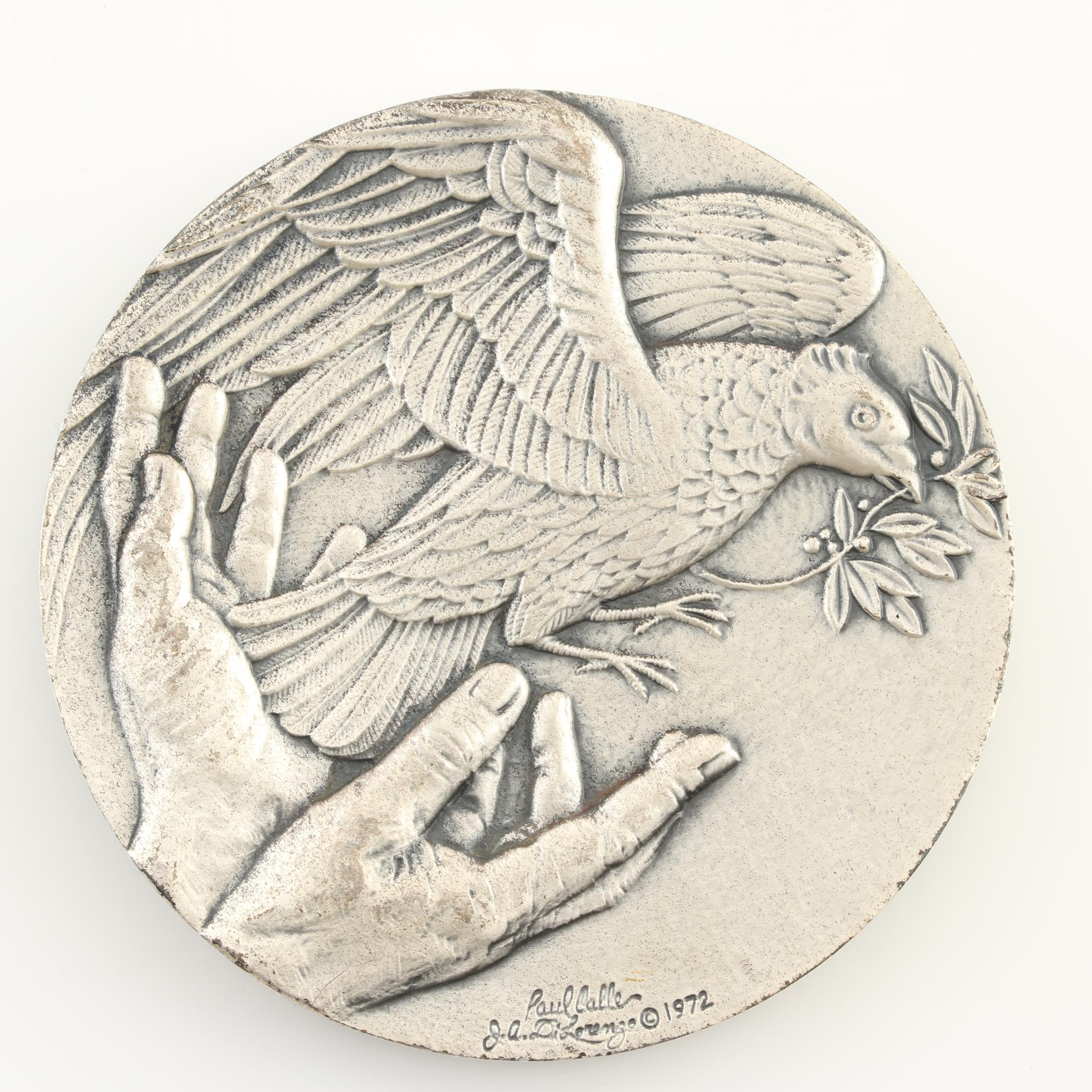 Richard M. Nixon 1972 Journey for Peace Silver Medal