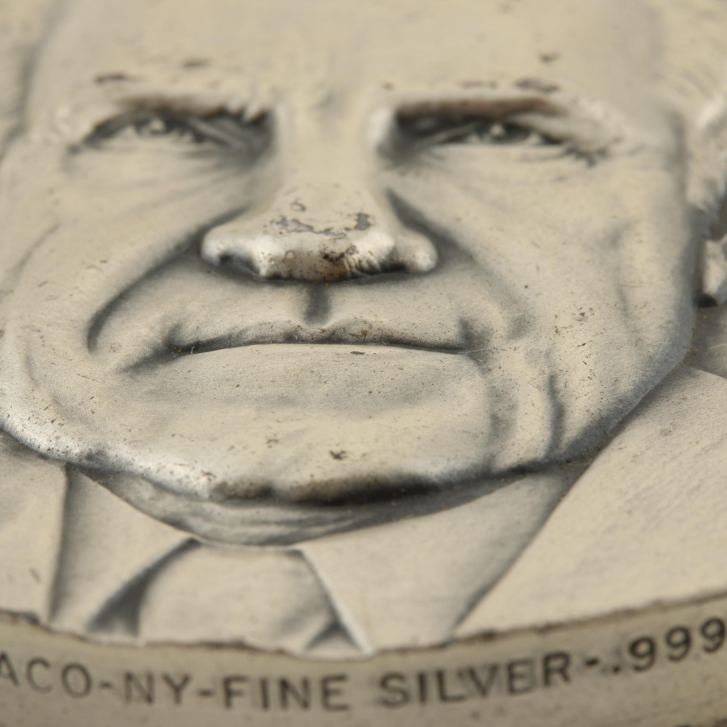 Richard M. Nixon 1972 Journey for Peace Silver Medal