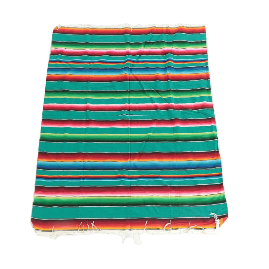 Handwoven Mexican Serape Blanket
