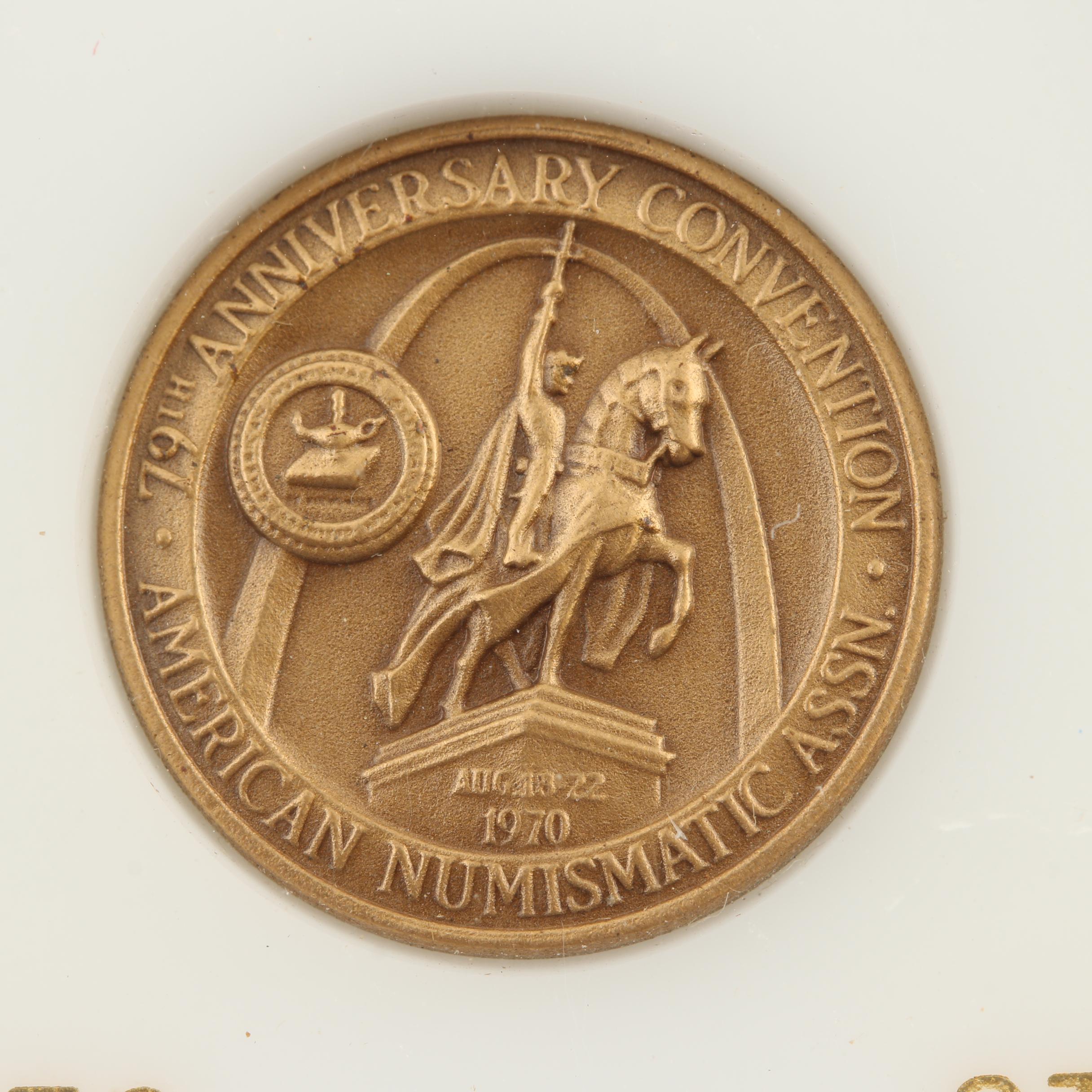 Group of Three Medals from the 1970 79th American Numismatic Assoc. Convention