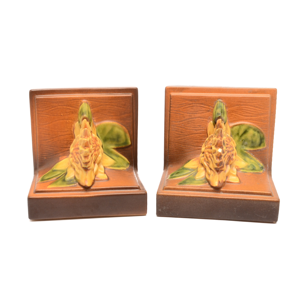 Roseville "Water Lily" Bookends