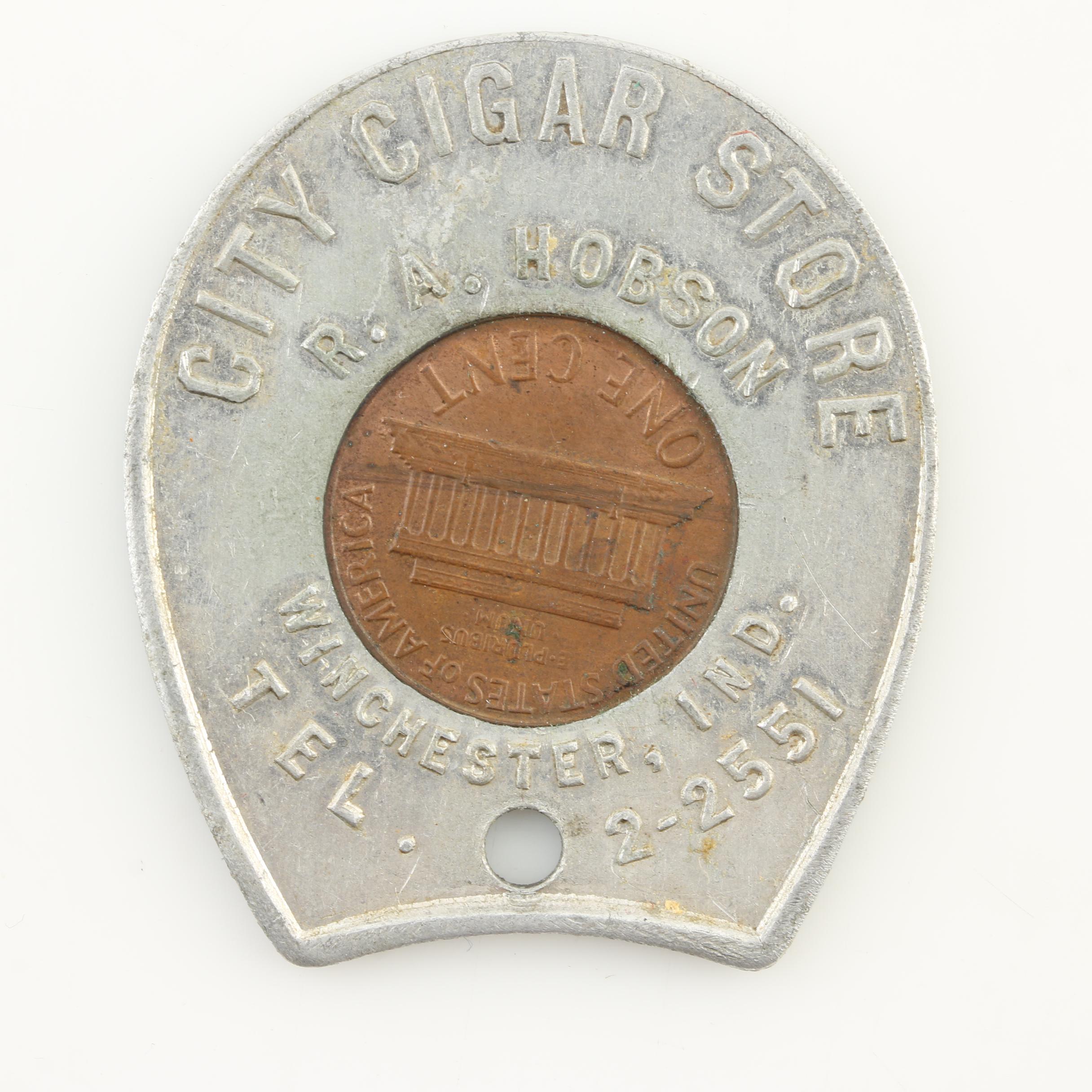 Six Indian Head and Lincoln Memorial "Good Luck" Novelty Cents