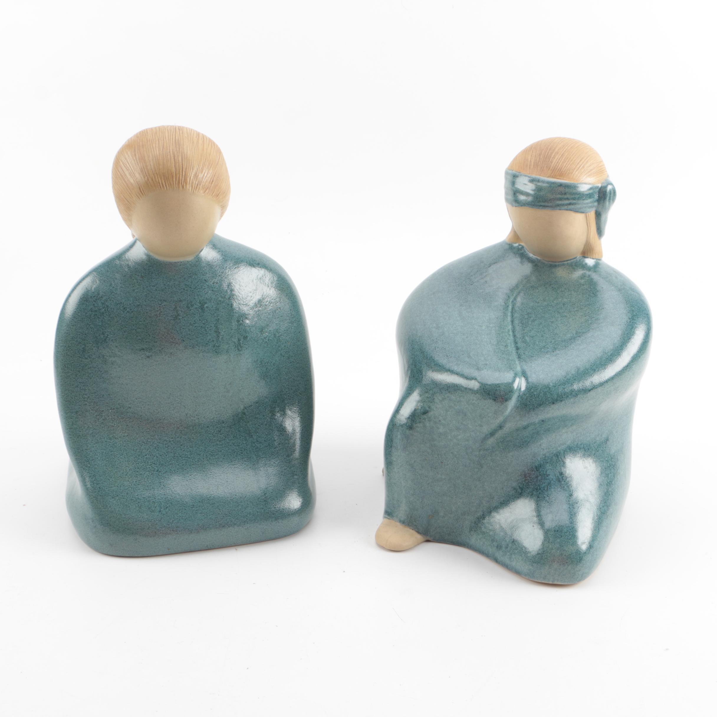 1984 Jack Black Signed Navajo Pottery Sculptures