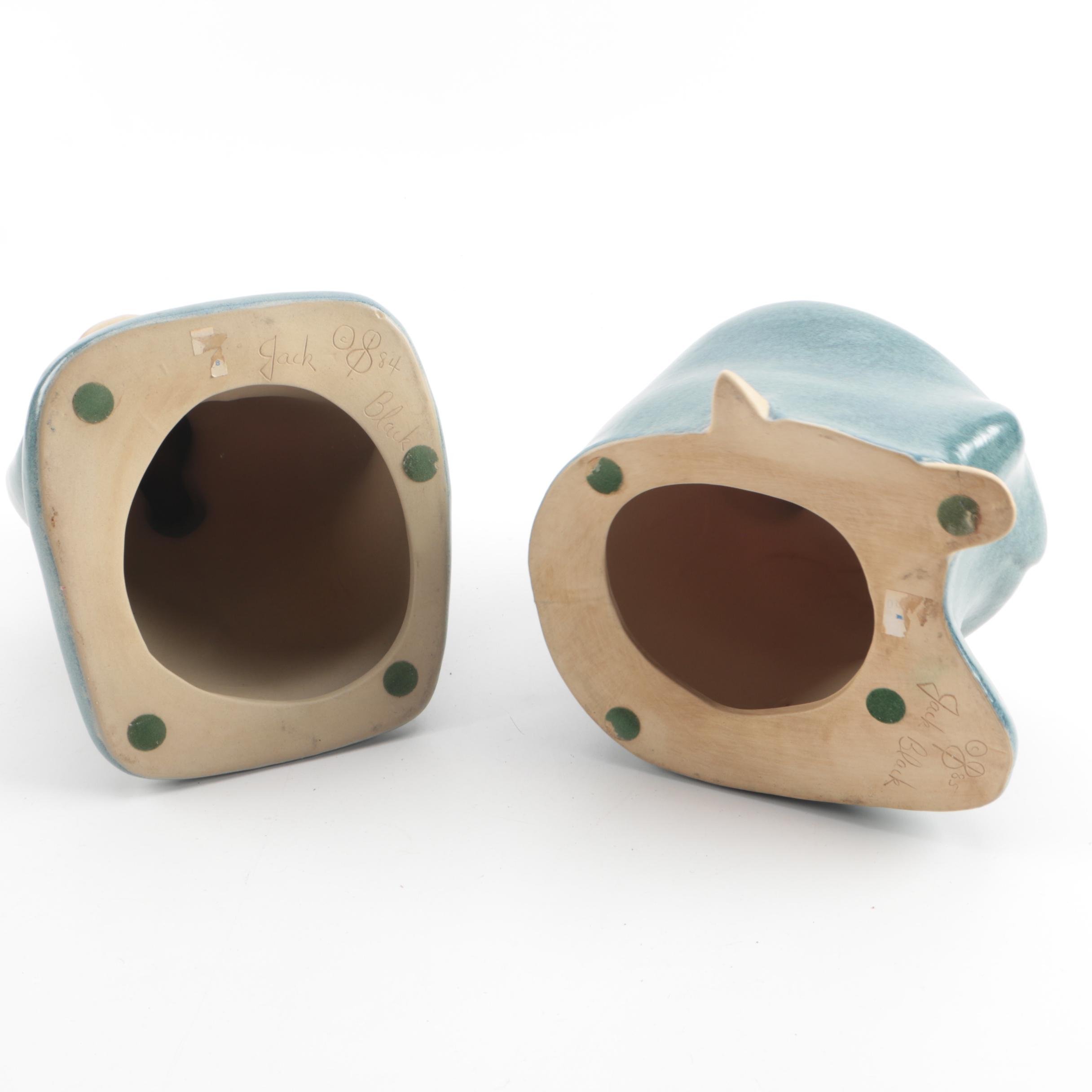 1984 Jack Black Signed Navajo Pottery Sculptures