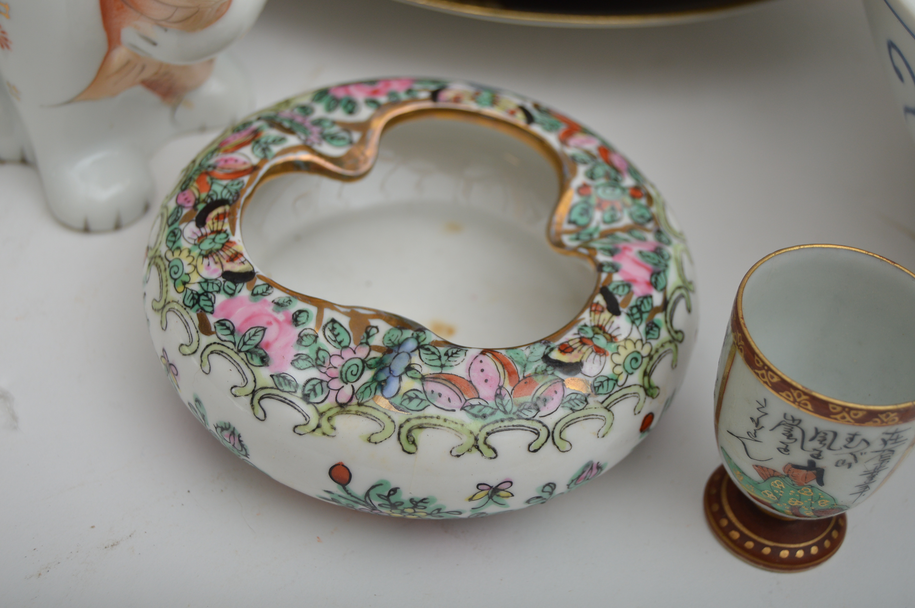 Japanese Porcelain with Cat Creamer