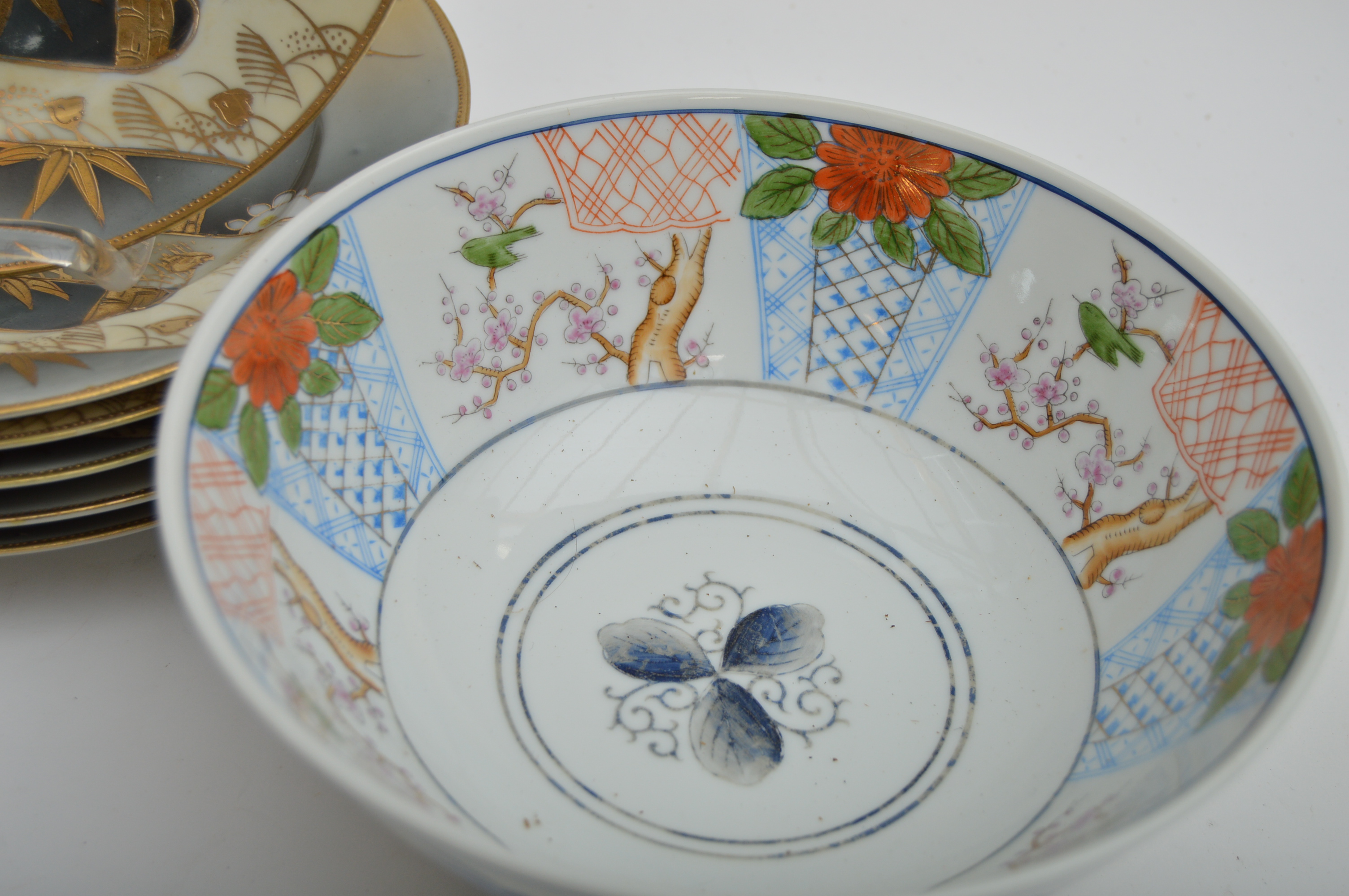 Japanese Porcelain with Cat Creamer