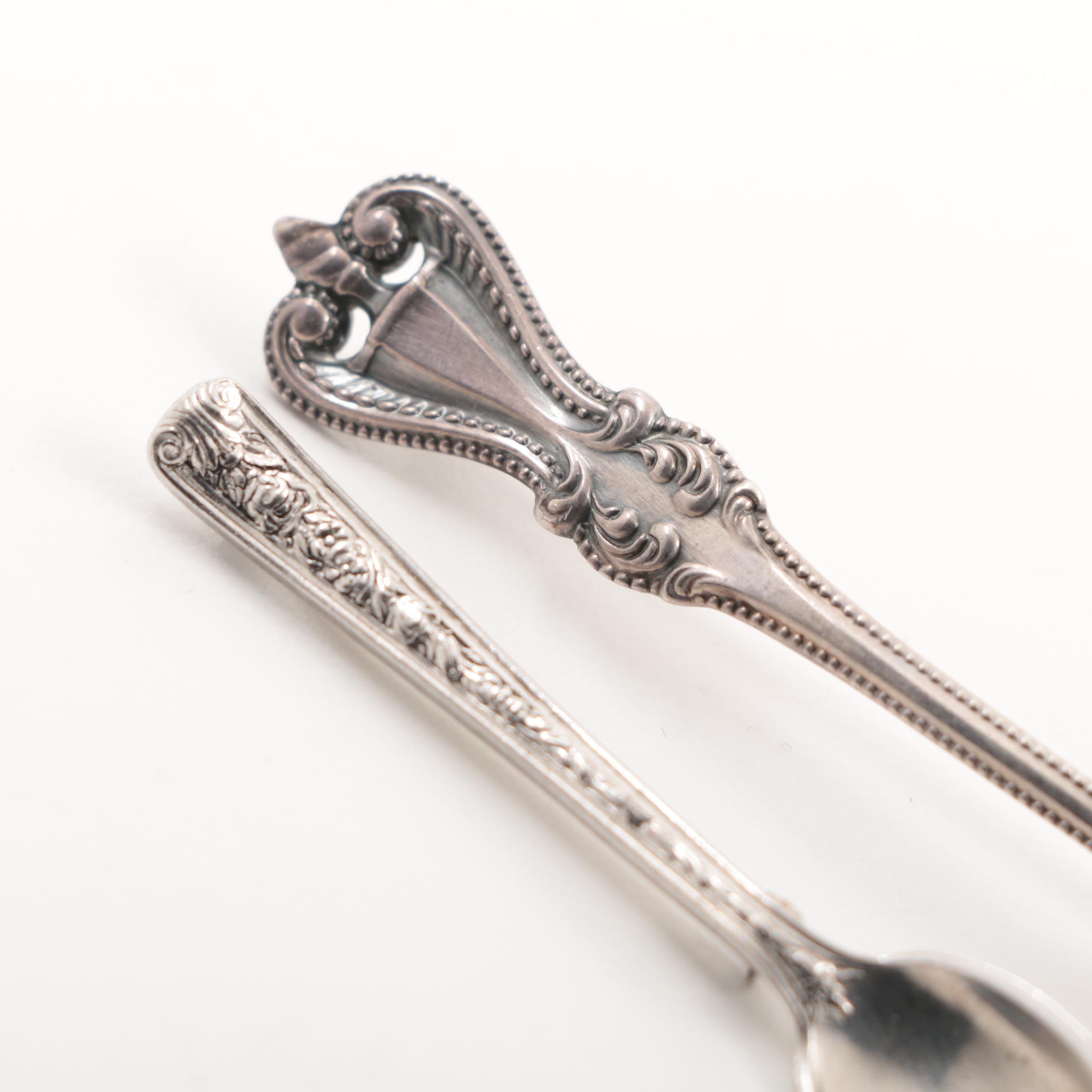 Watson and Towle Sterling Silver Demitasse Spoon Brooches