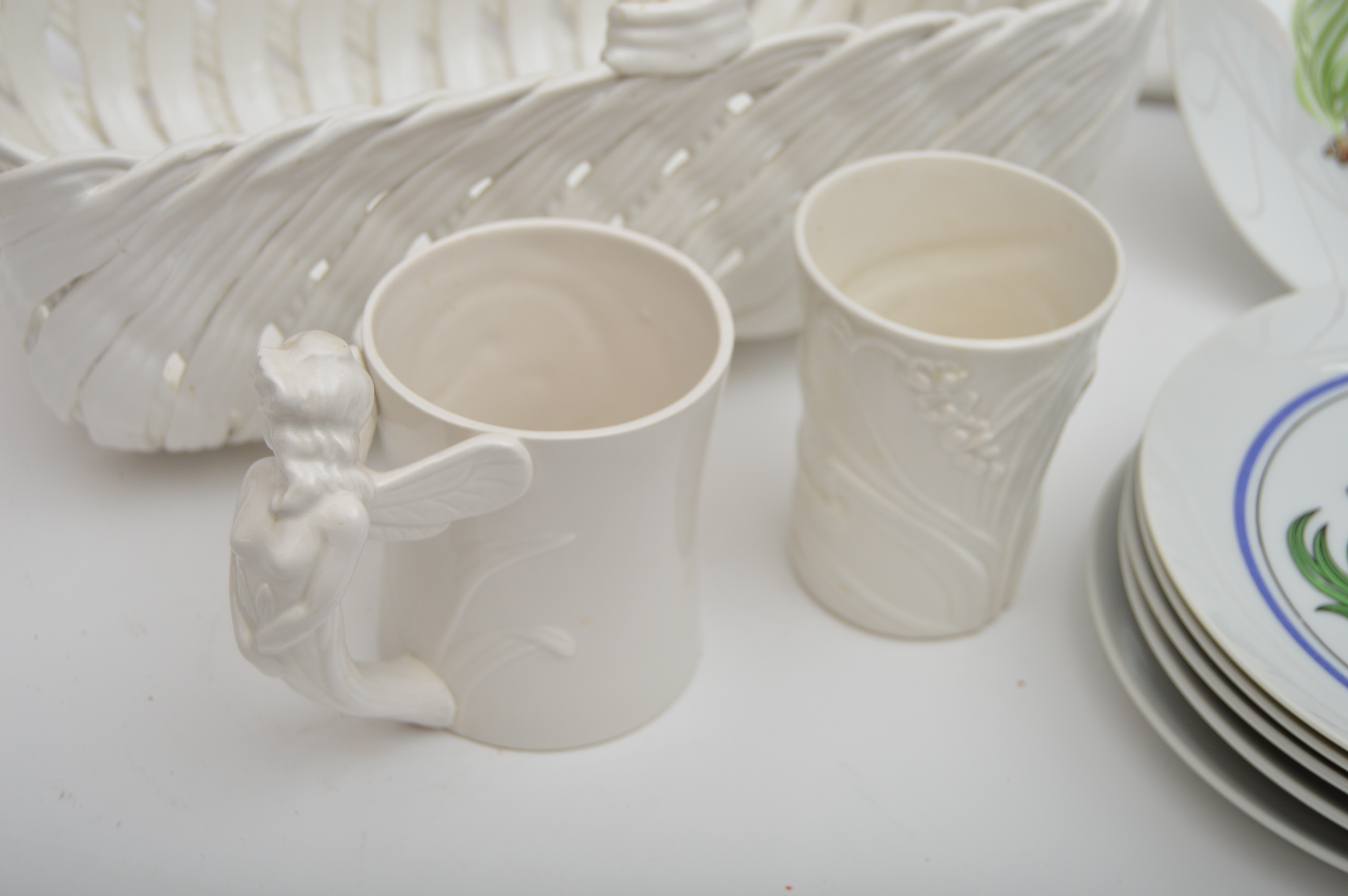 Italian Ceramics with Japanese Fish Plates