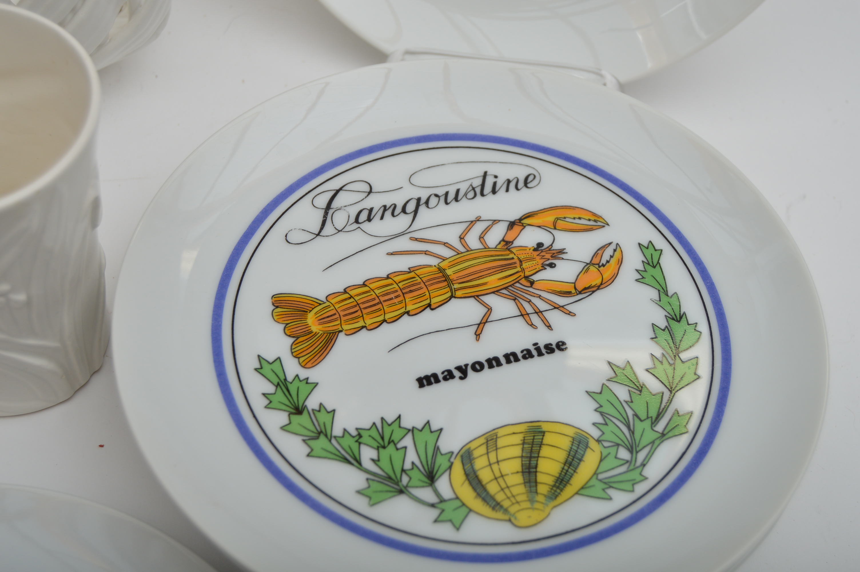Italian Ceramics with Japanese Fish Plates