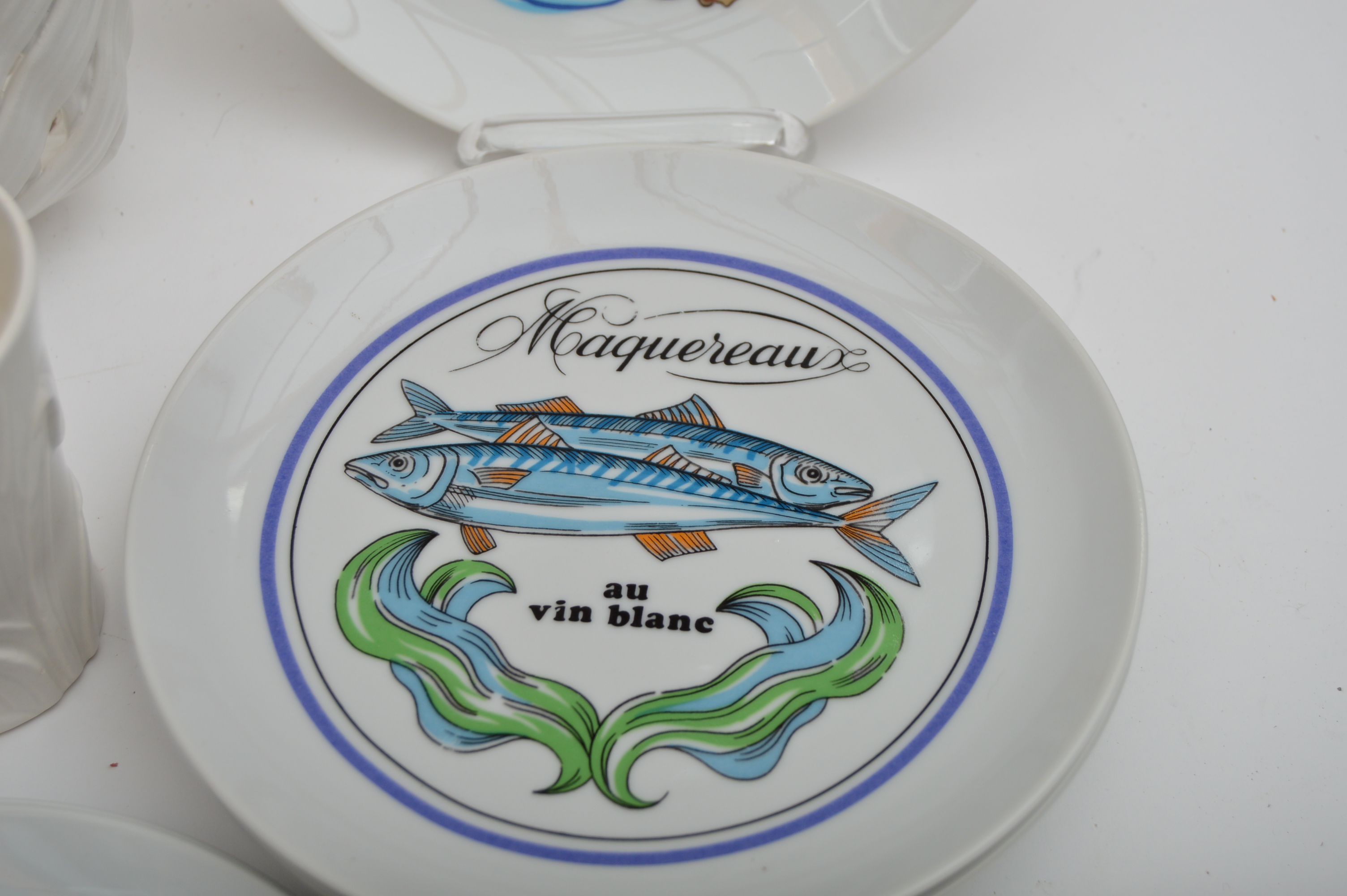 Italian Ceramics with Japanese Fish Plates