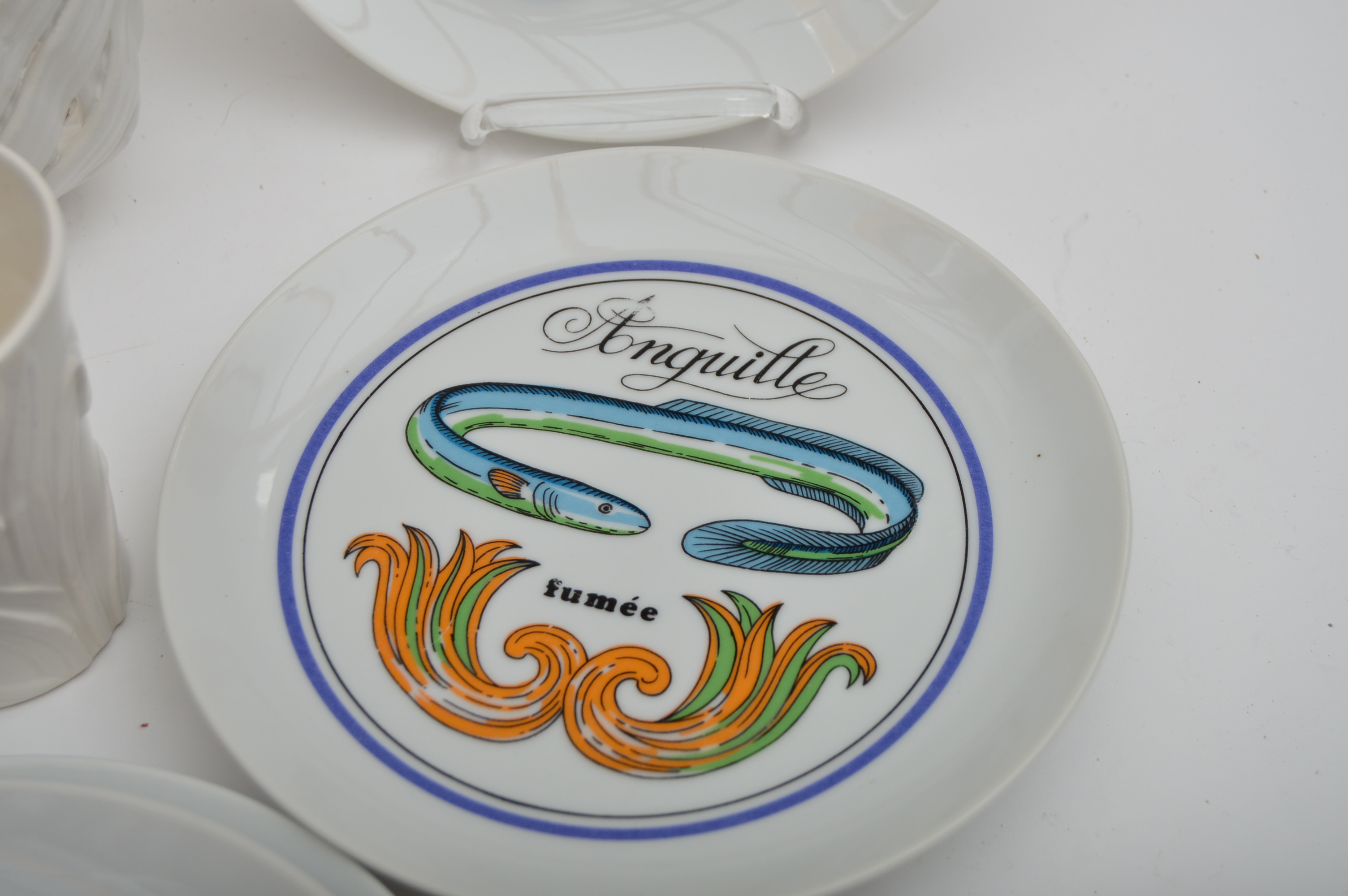 Italian Ceramics with Japanese Fish Plates