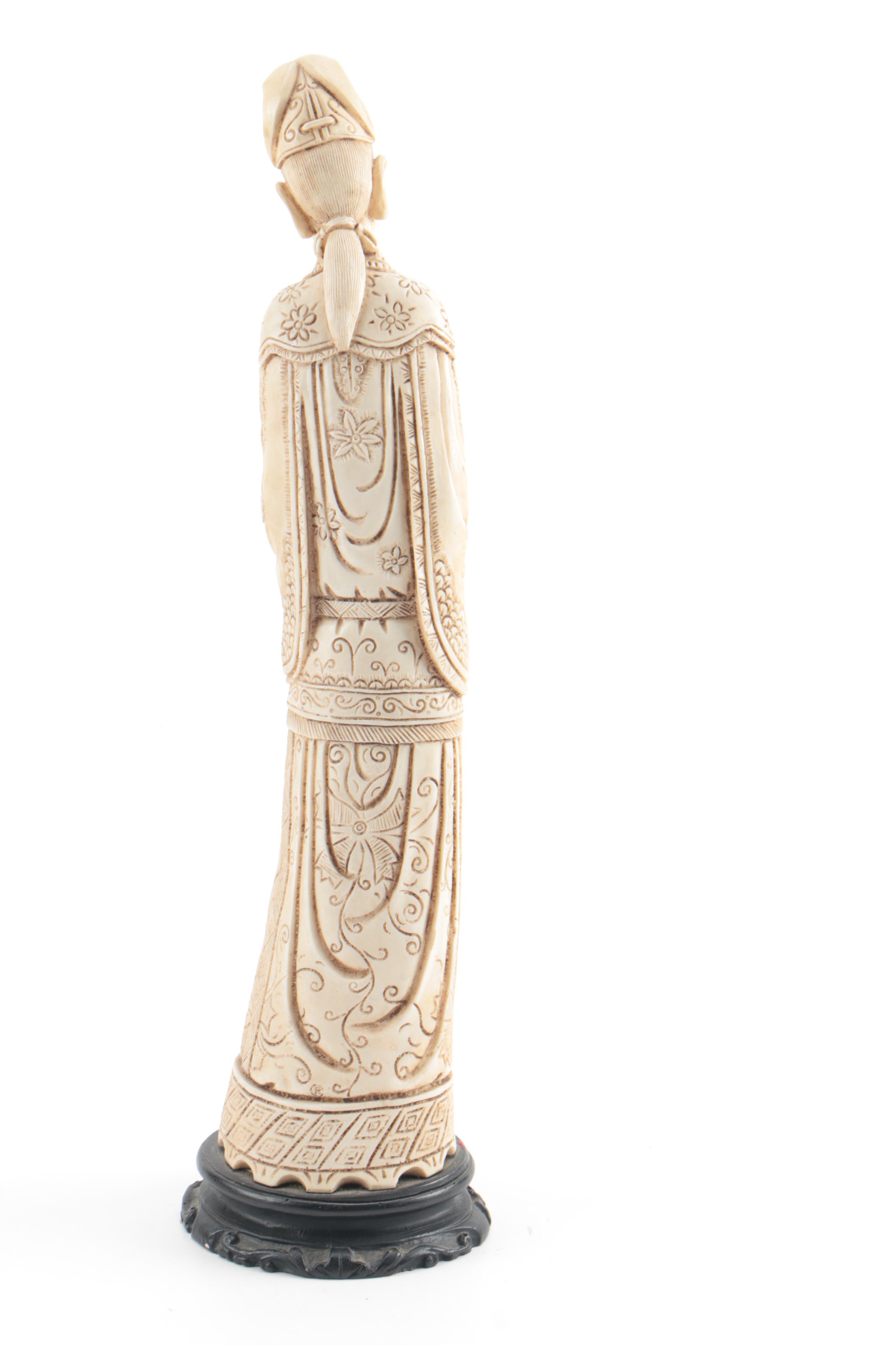 Chinese Inspired Plastic Recast Figurines