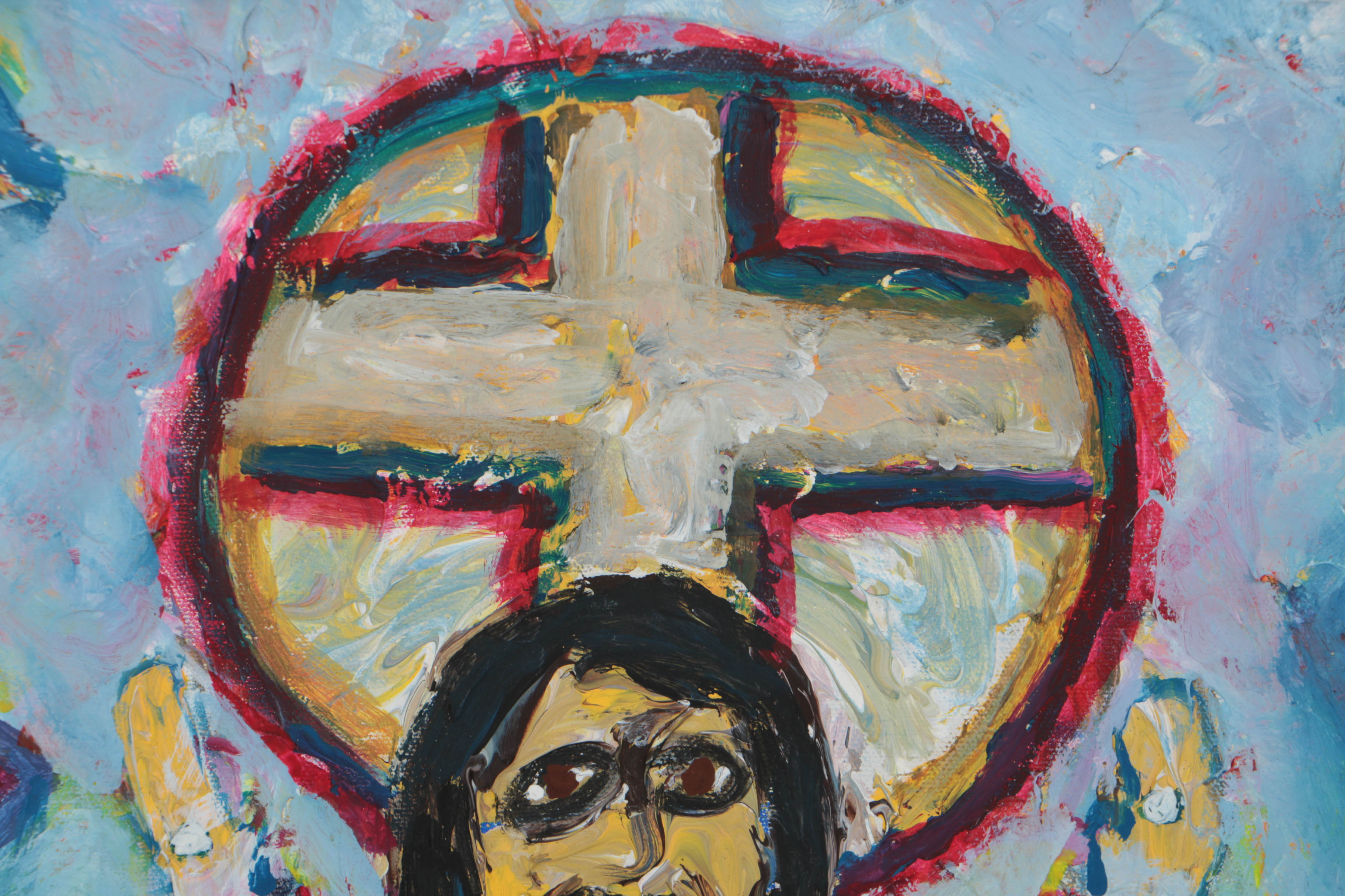 Robert Wright Oil Painting on Canvas of Jesus