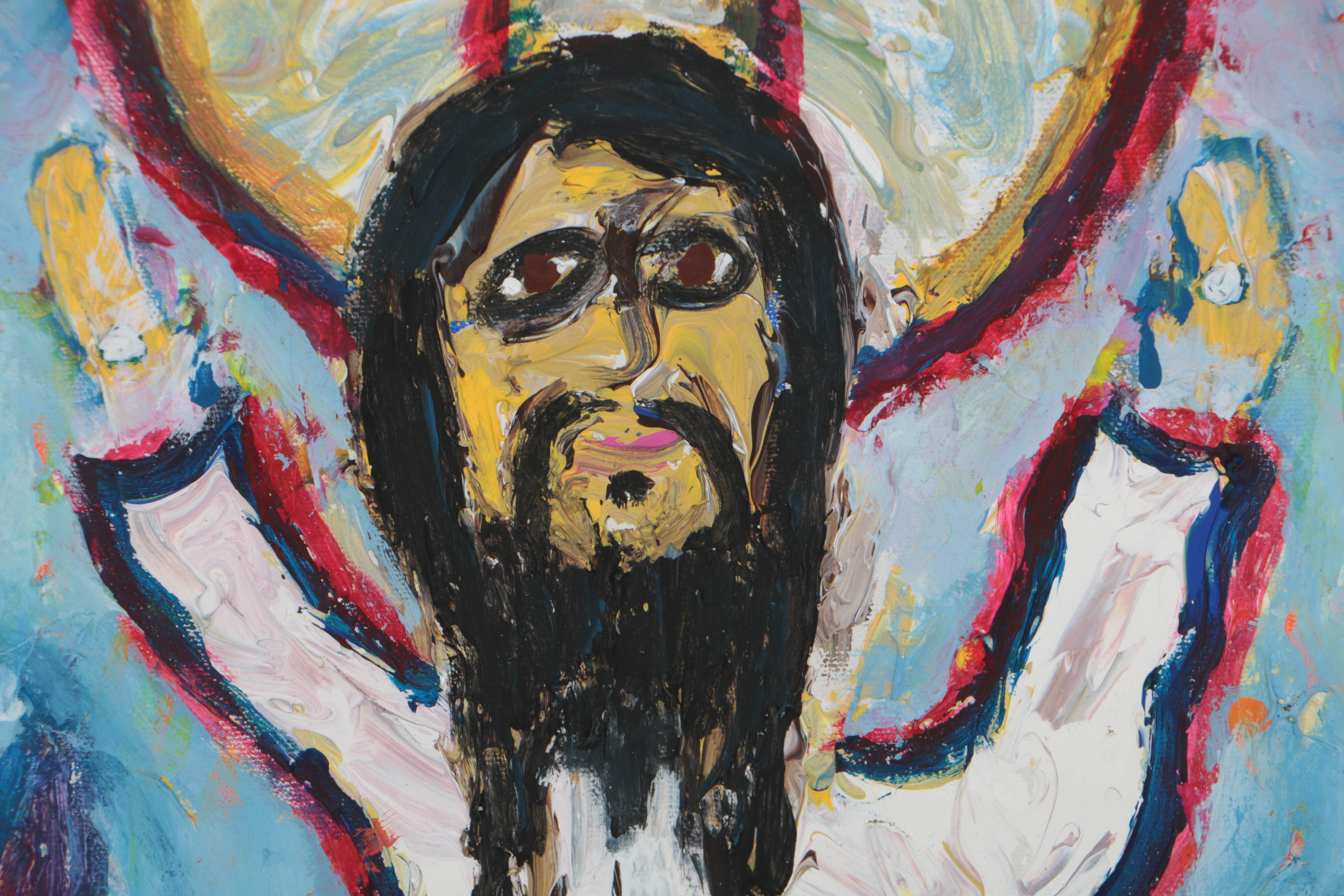 Robert Wright Oil Painting on Canvas of Jesus