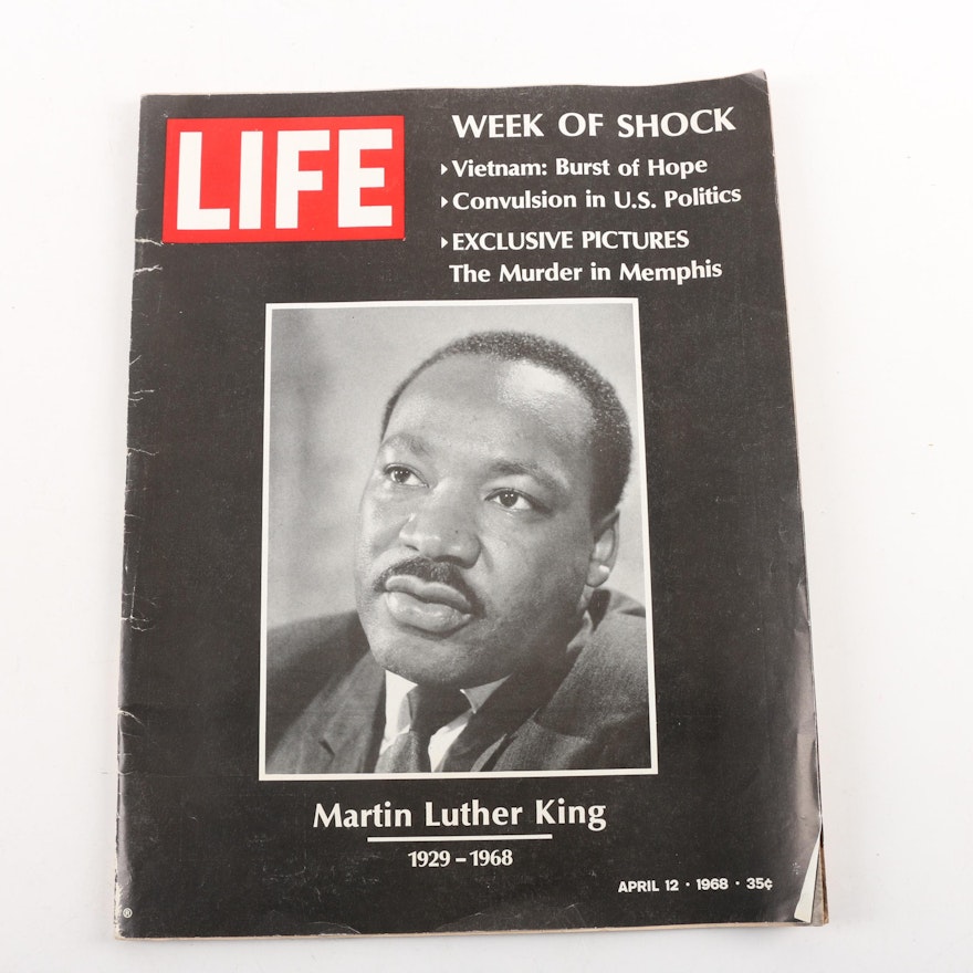 April 12, 1968 "LIFE" Magazine Commemorating Martin Luther King