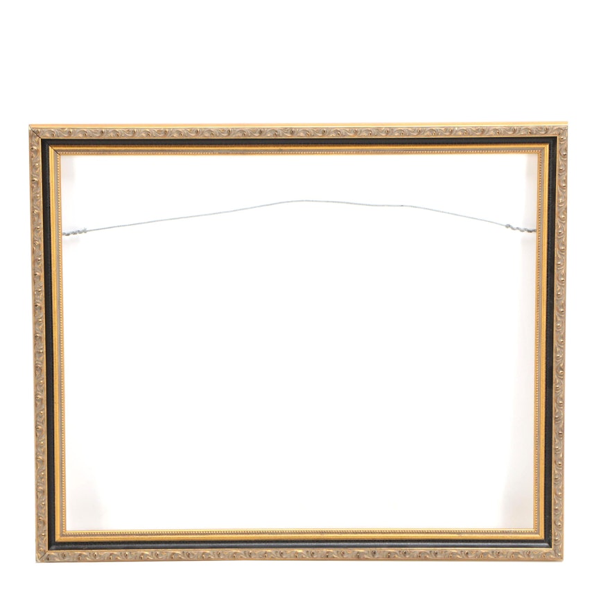 Rectangular Wood and Gesso Frame