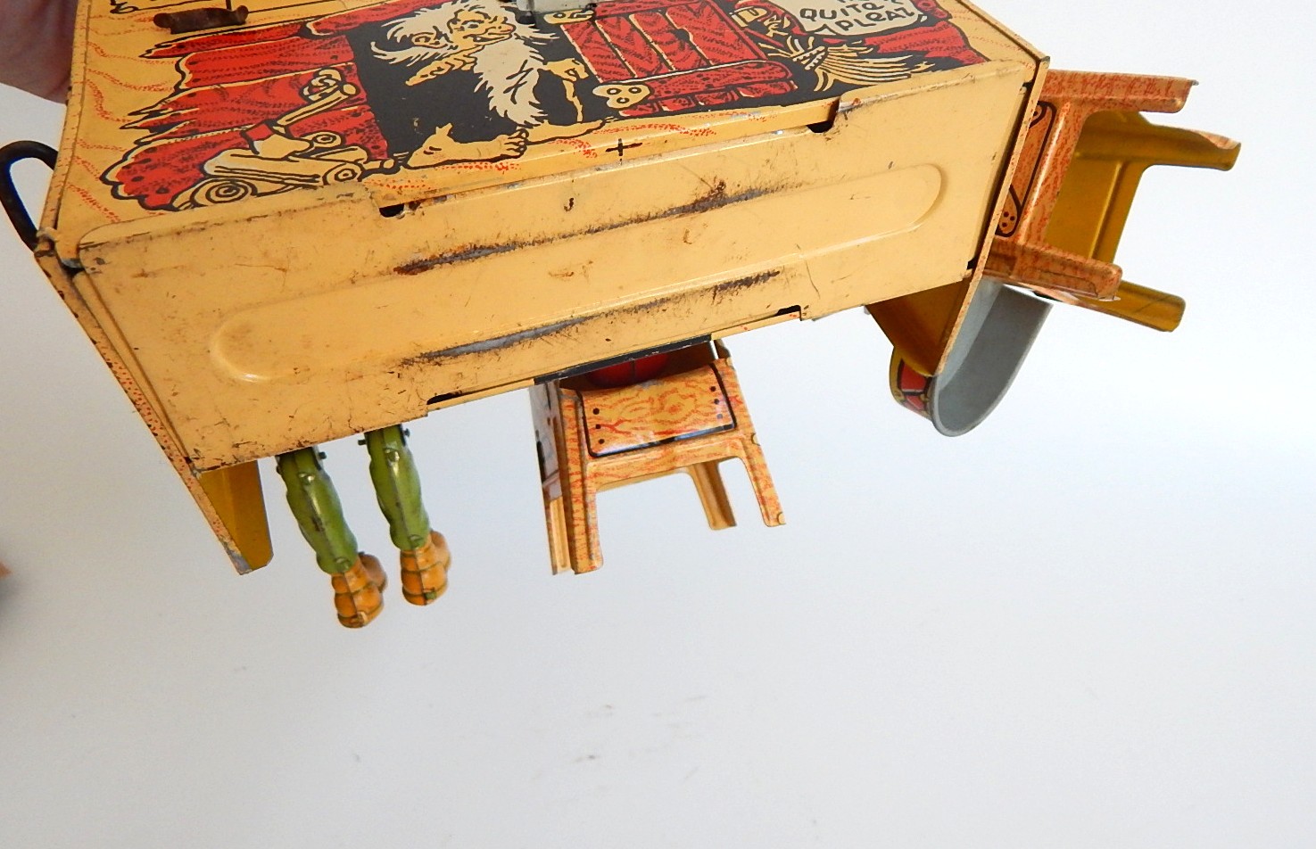 1945 "Li'l Abner" Dogpatch Band Tin Wind-Up Musical Toy by Unique Art Mfg. Co.