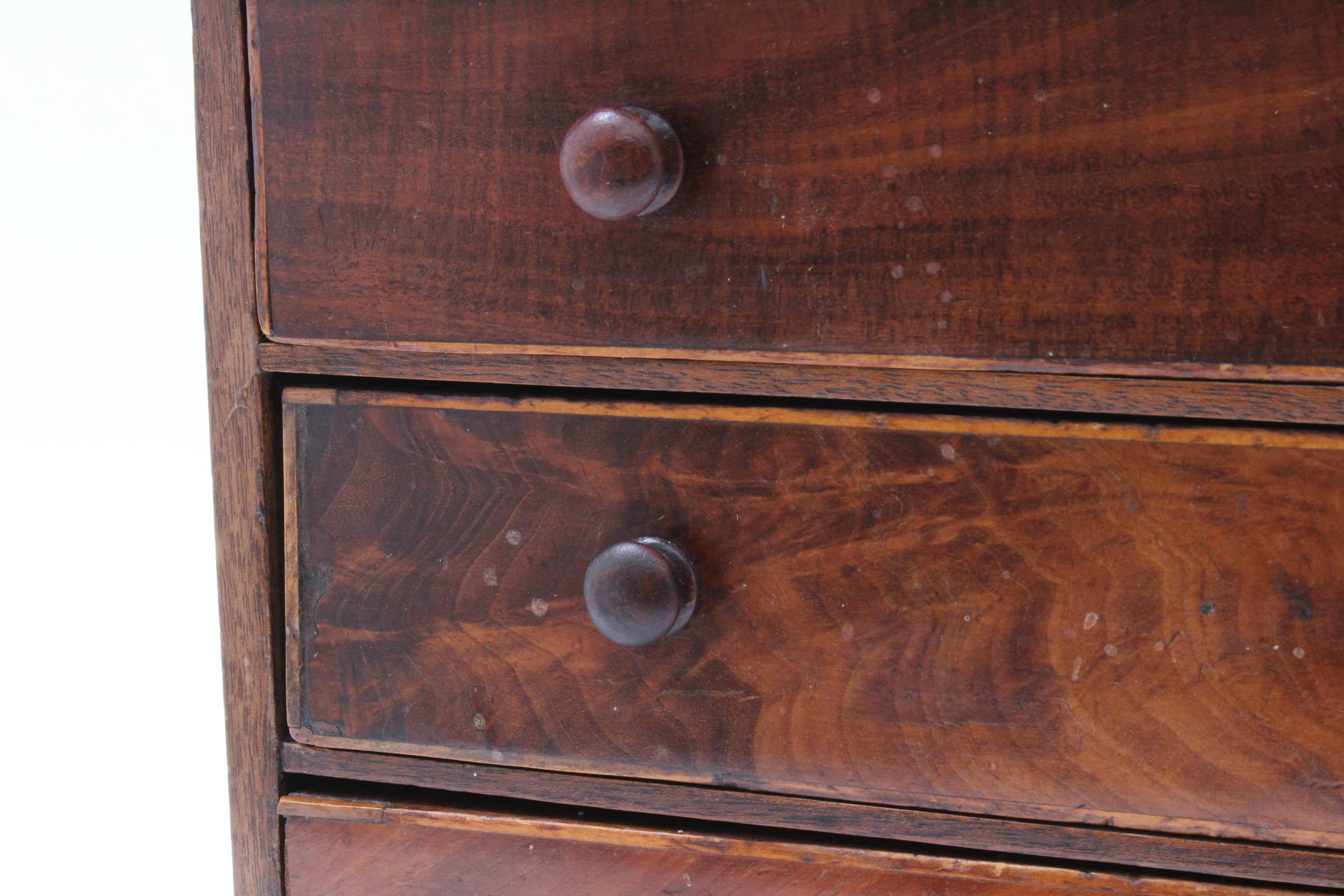 Antique Miniature Veneered Cherry Chest