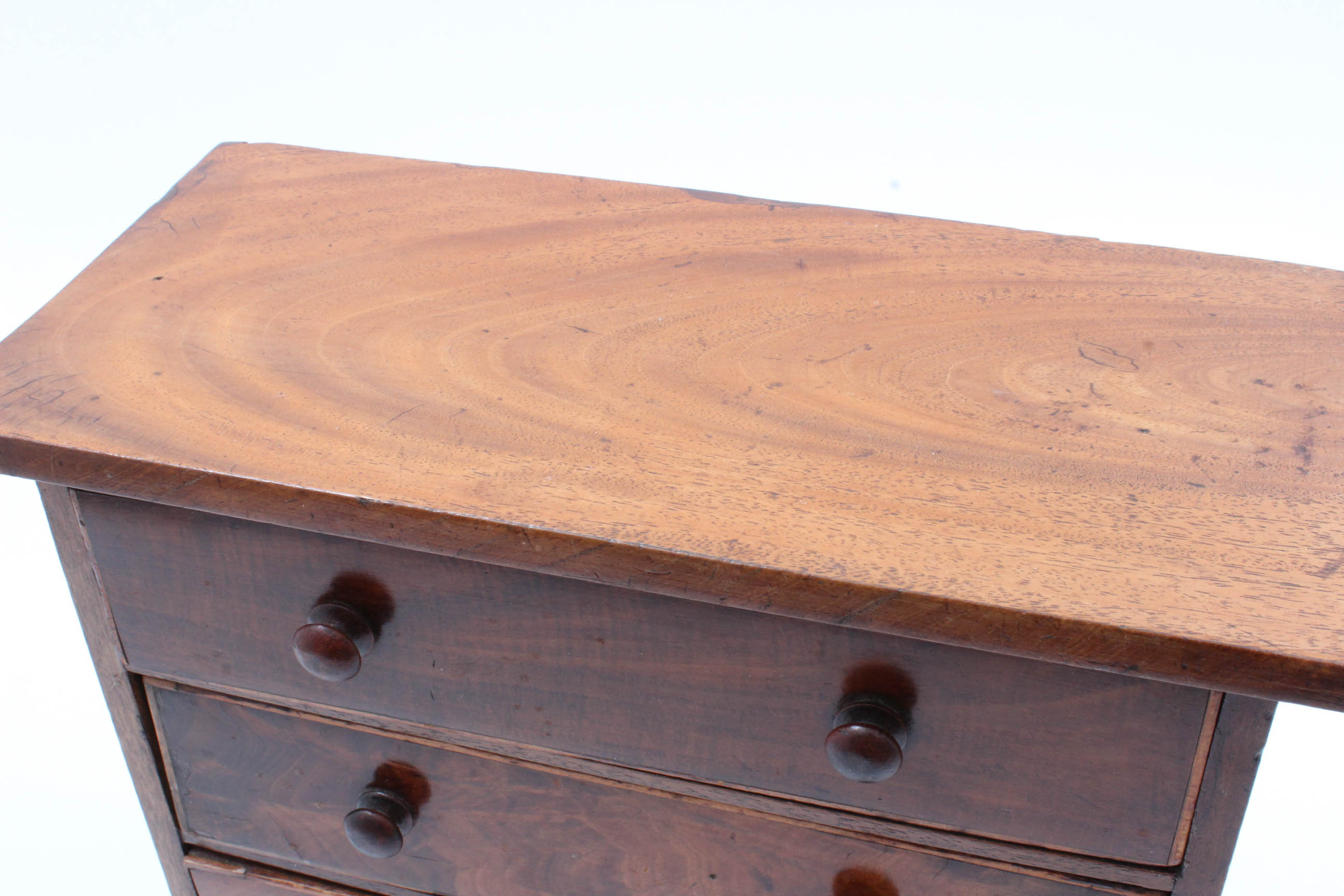 Antique Miniature Veneered Cherry Chest