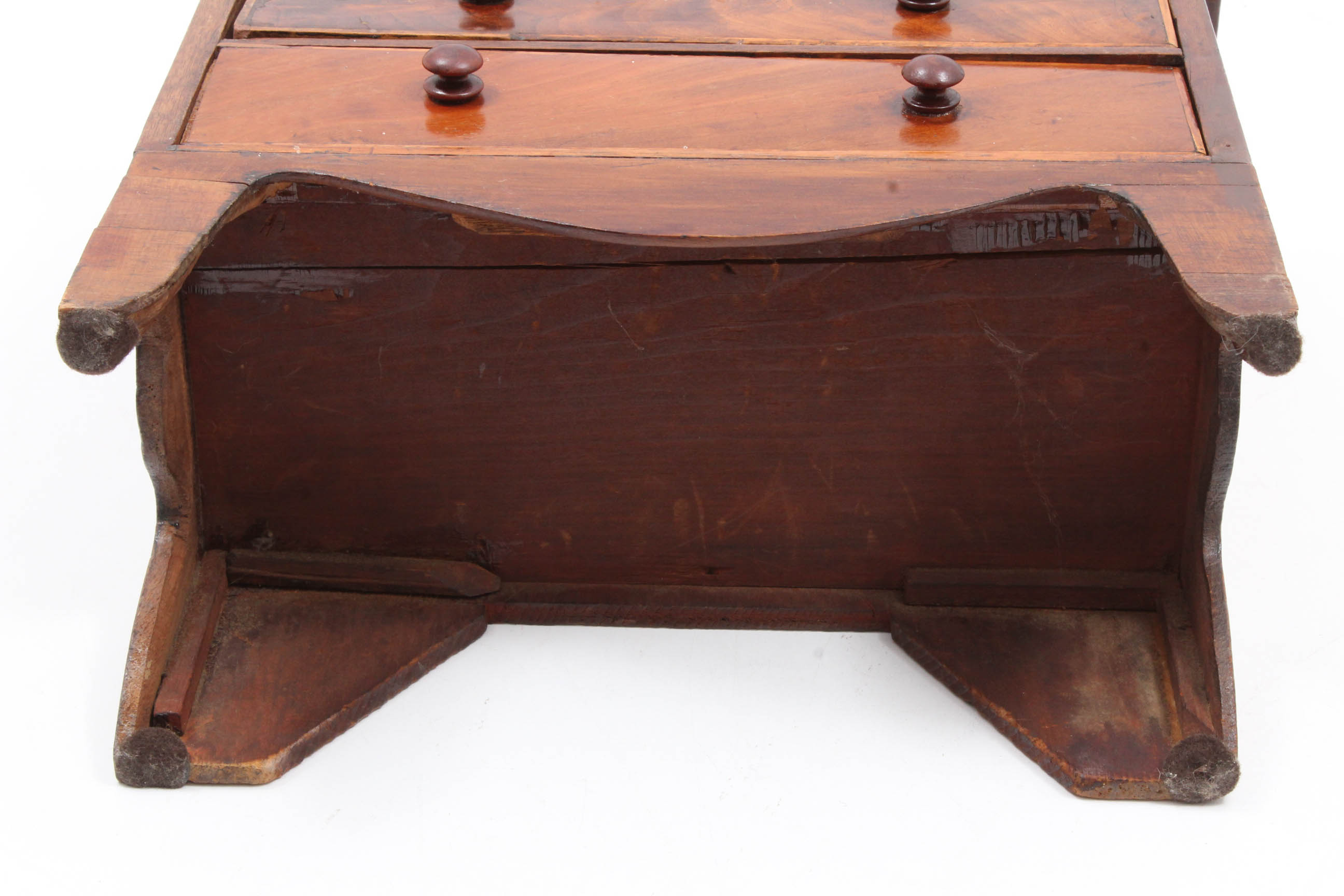 Antique Miniature Veneered Cherry Chest