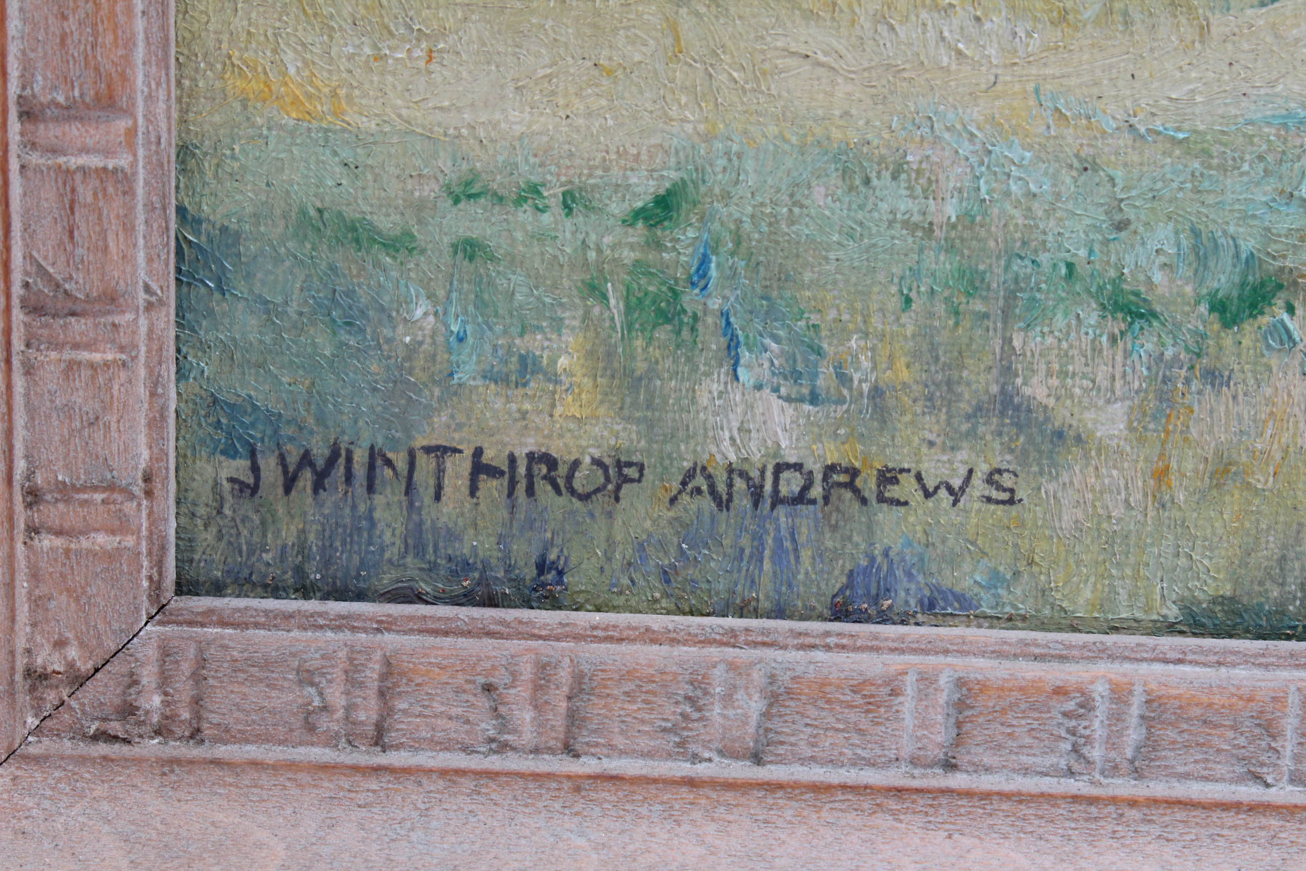 J. Winthrop Andrews "Spring Turning" Oil Painting