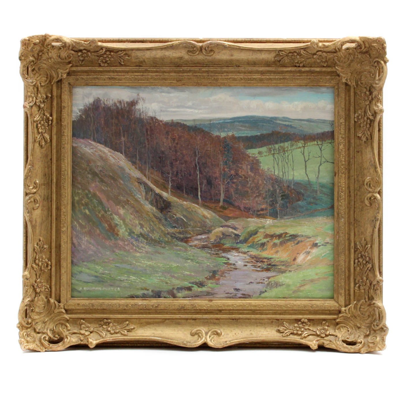 Arthur Bowmar Porter Plein Air Landscape in Oil