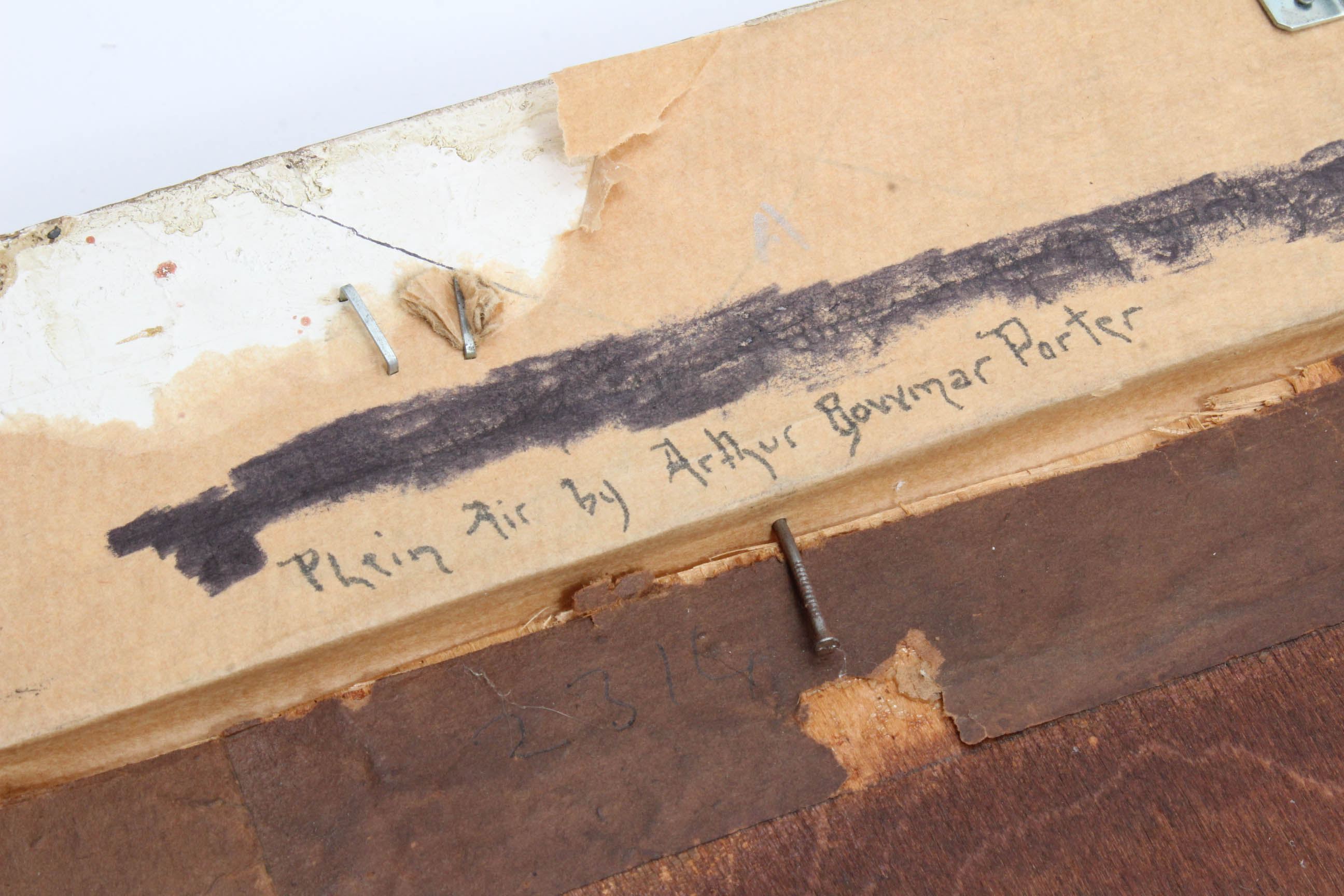 Arthur Bowmar Porter Plein Air Landscape in Oil