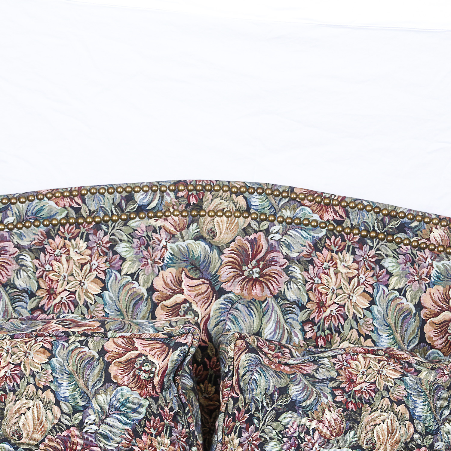 Vintage Floral Upholstered Settee