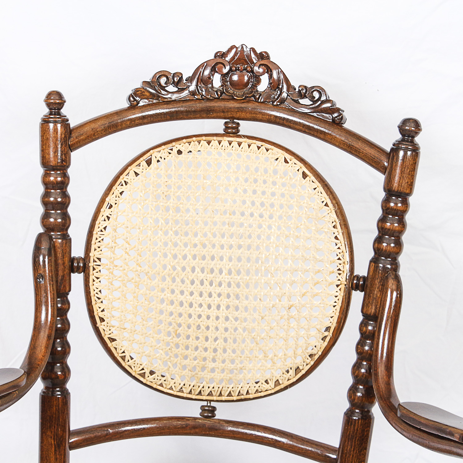 Victorian Style Caned Bentwood Armchairs