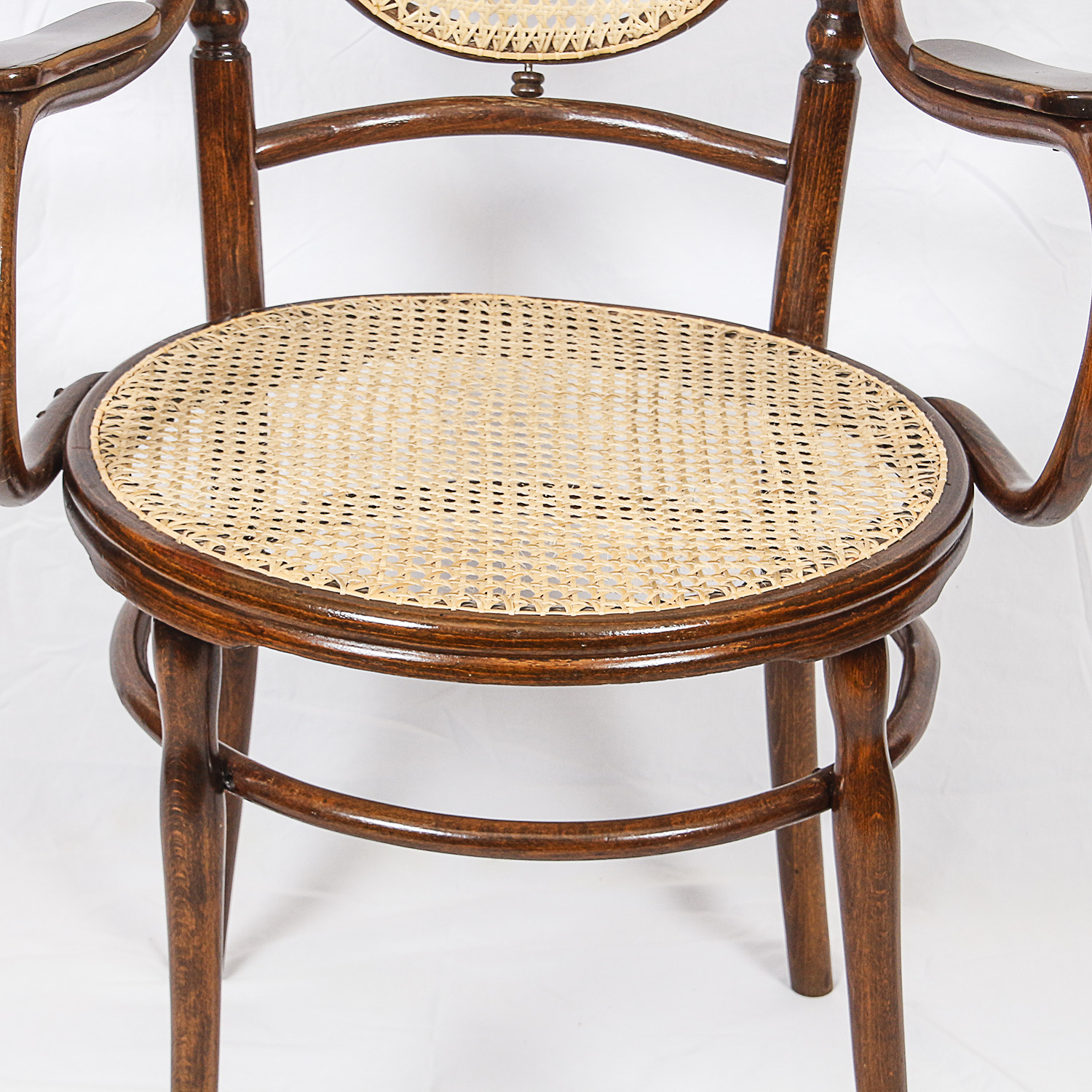 Victorian Style Caned Bentwood Armchairs