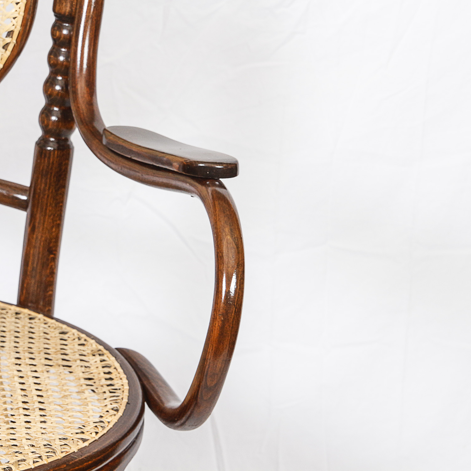 Victorian Style Caned Bentwood Armchairs