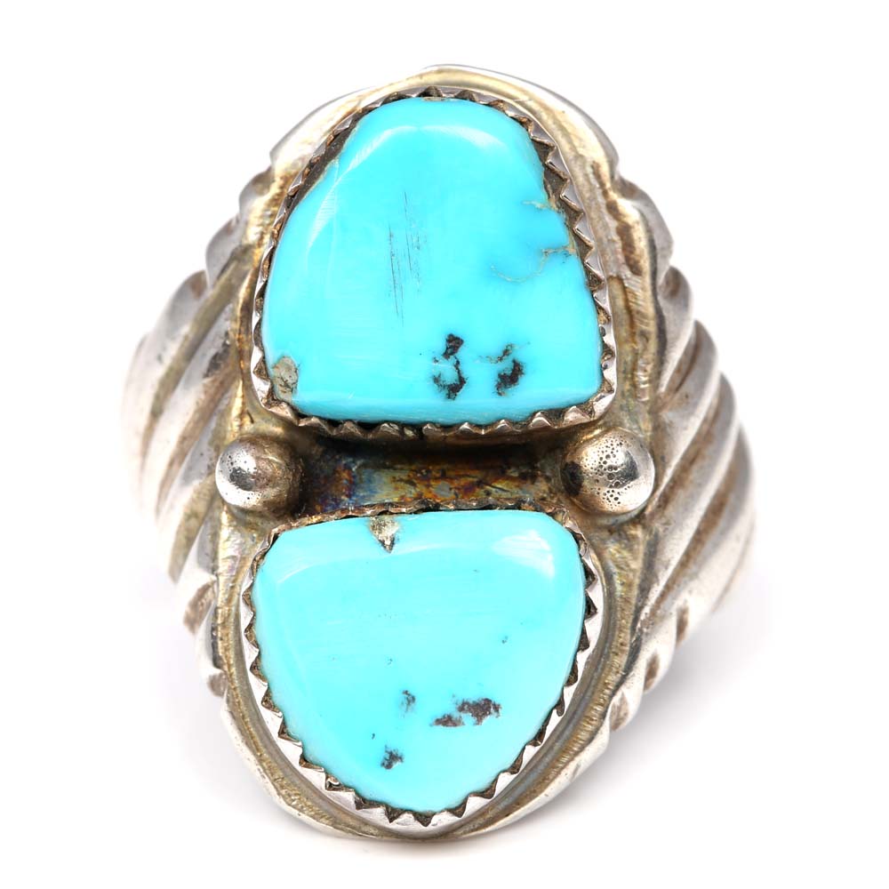 Sterling Silver and Turquoise Ring