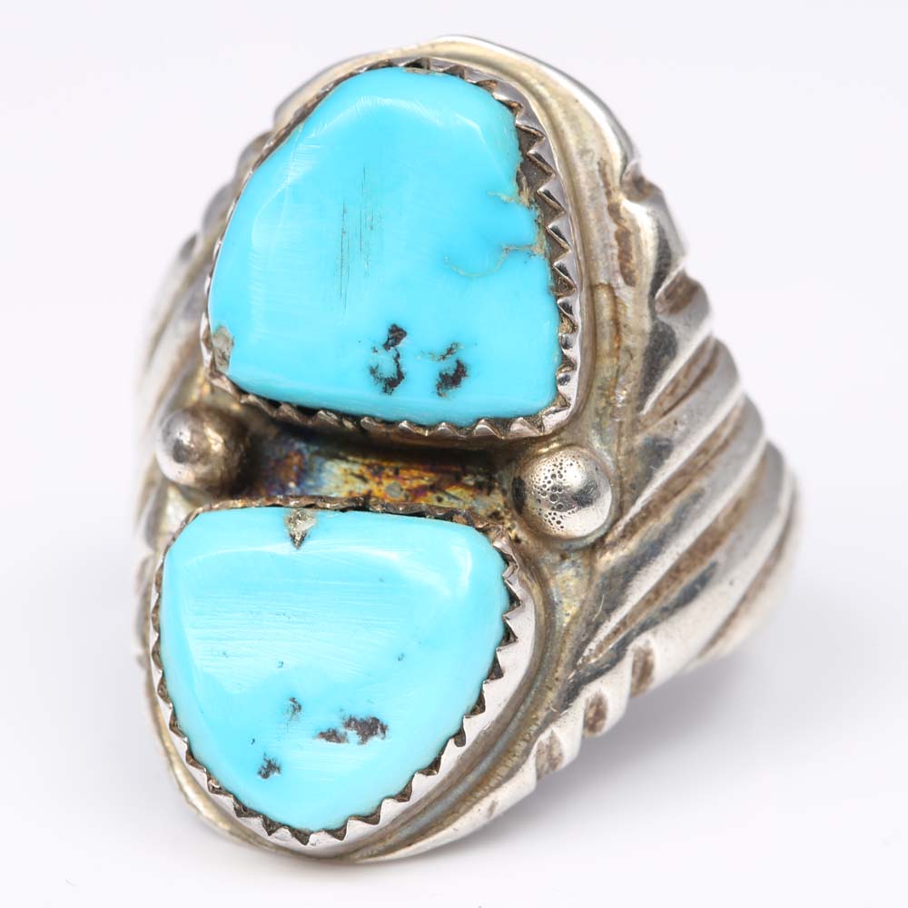 Sterling Silver and Turquoise Ring