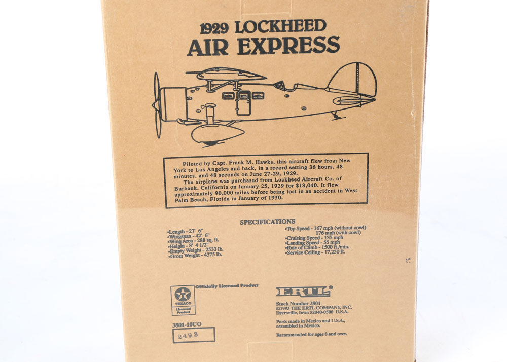 ERTL "Wings of Texaco" Die-Cast Model Plane Coin Bank Series #1-5